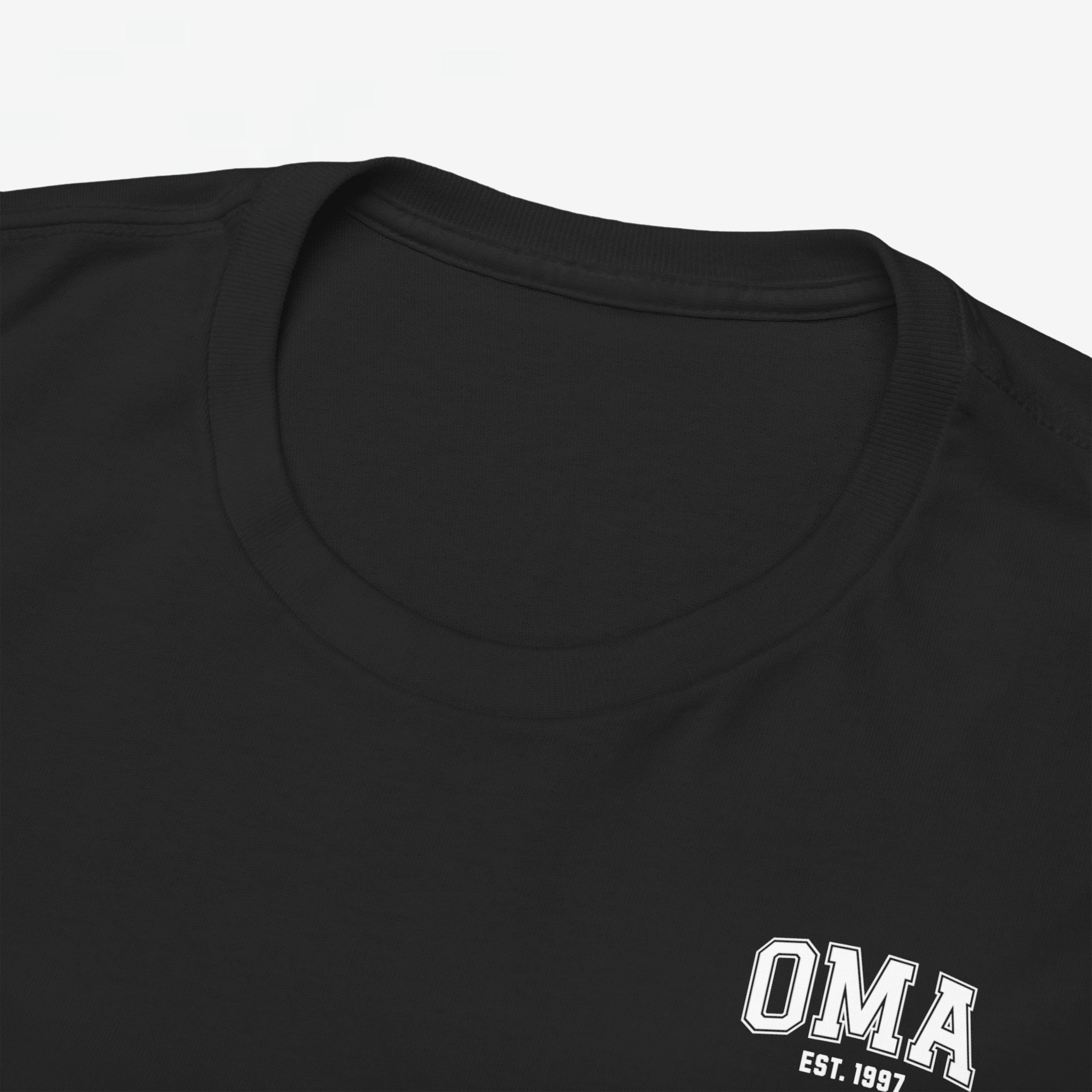 Gepersonaliseerde Moederdag Mama Cadeau - T-shirt - OMA kleine print - EST [Jaar]