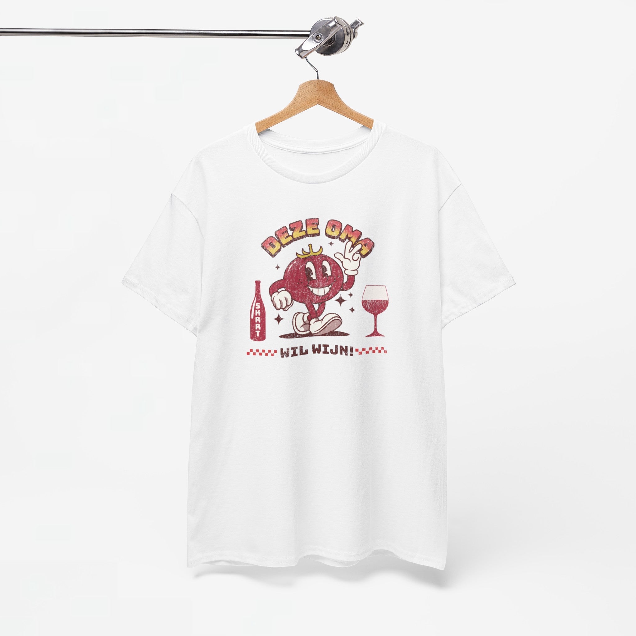 Moederdag Mama Cadeau - T-shirt - Deze Oma Wil Wijn - Oversized - #98