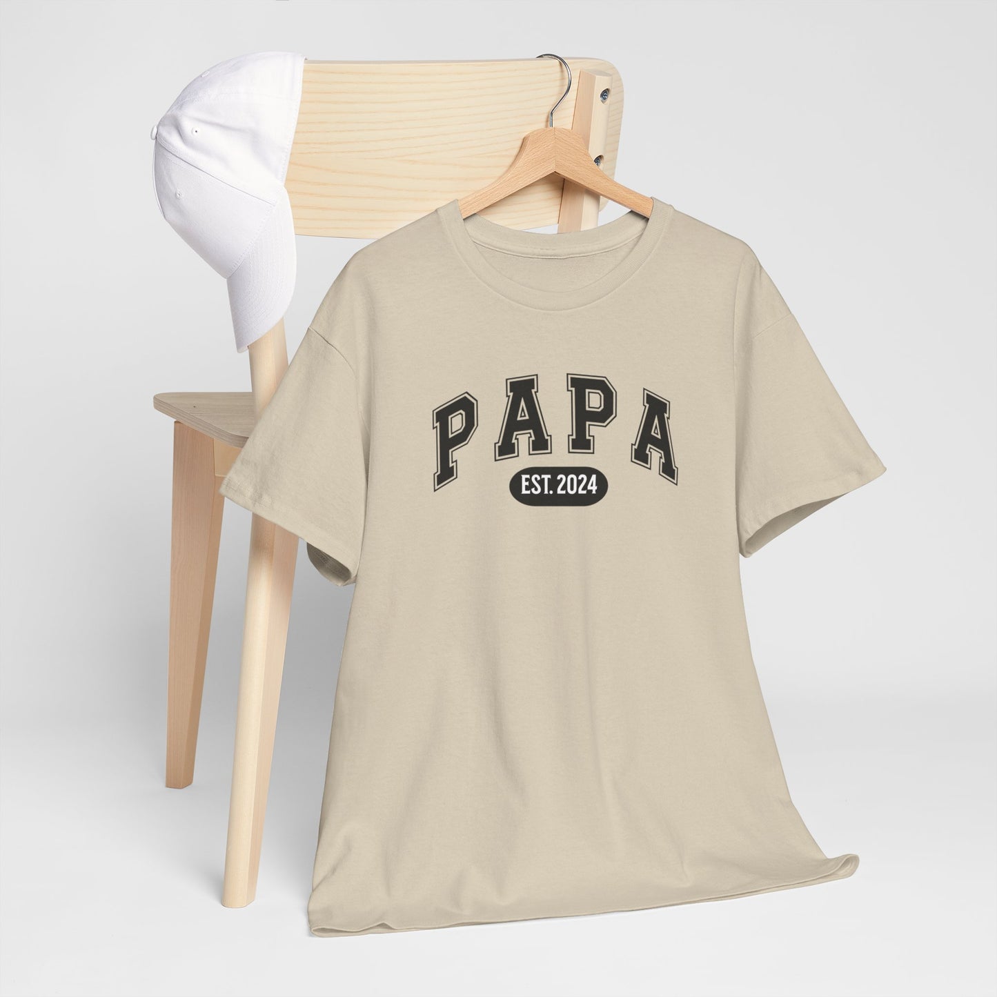 Gepersonaliseerde Vaderdag Papa Cadeau - T-shirt - Papa - EST [Jaar]