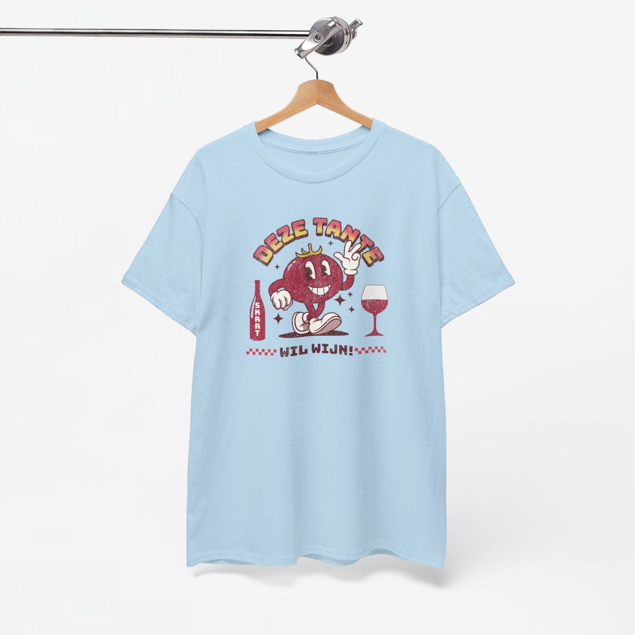 Moederdag Mama Cadeau - T-shirt - Deze Tante Wil Wijn - Oversized - #96