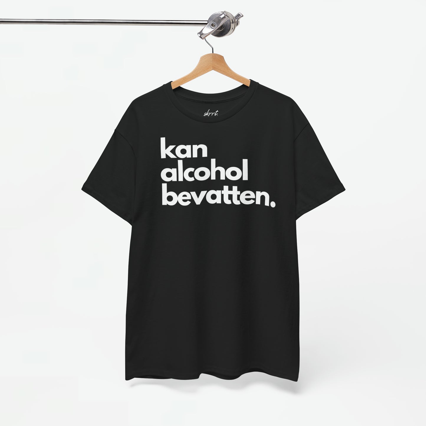 Kan Alcohol Bevatten | Front Print | Koningsdag T-shirt | Oversized