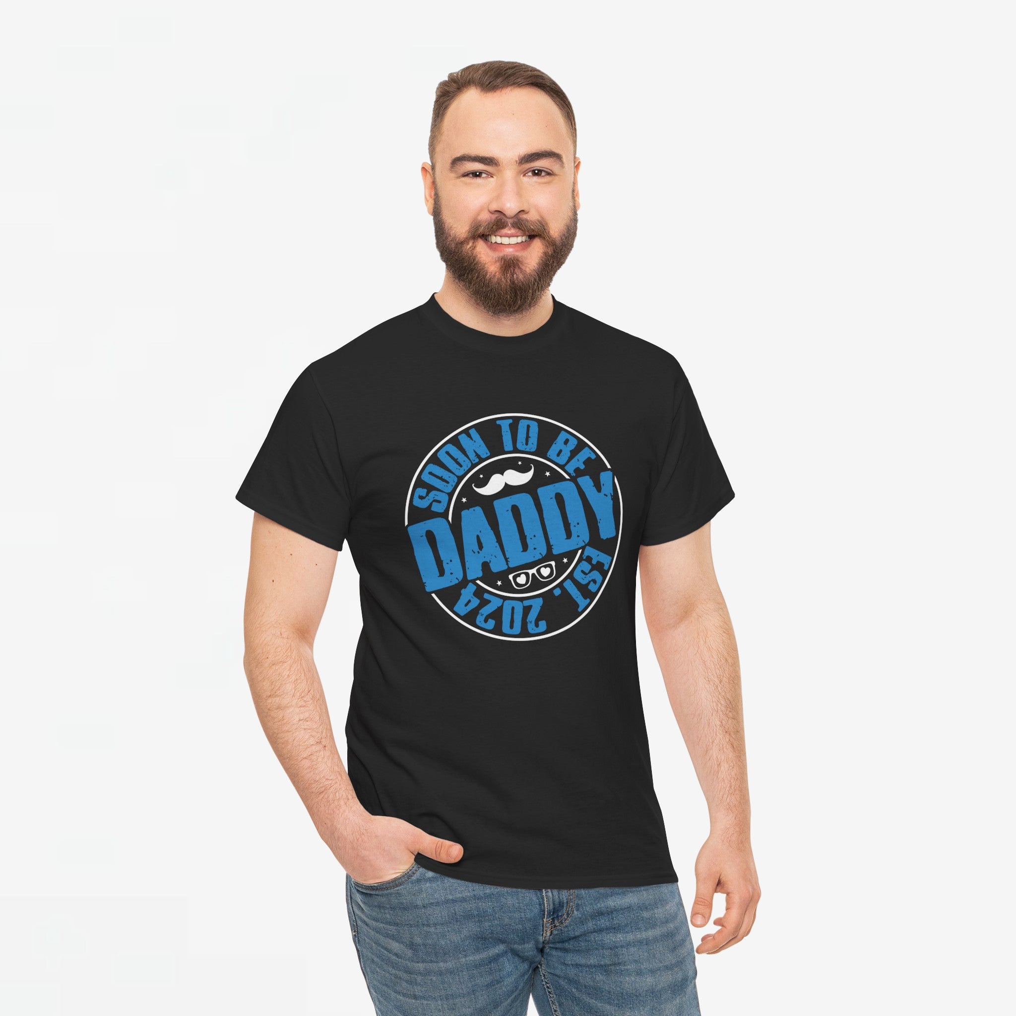 Vaderdag Papa Cadeau - T-shirt - Soon to be Daddy EST 2024 - Oversized #29