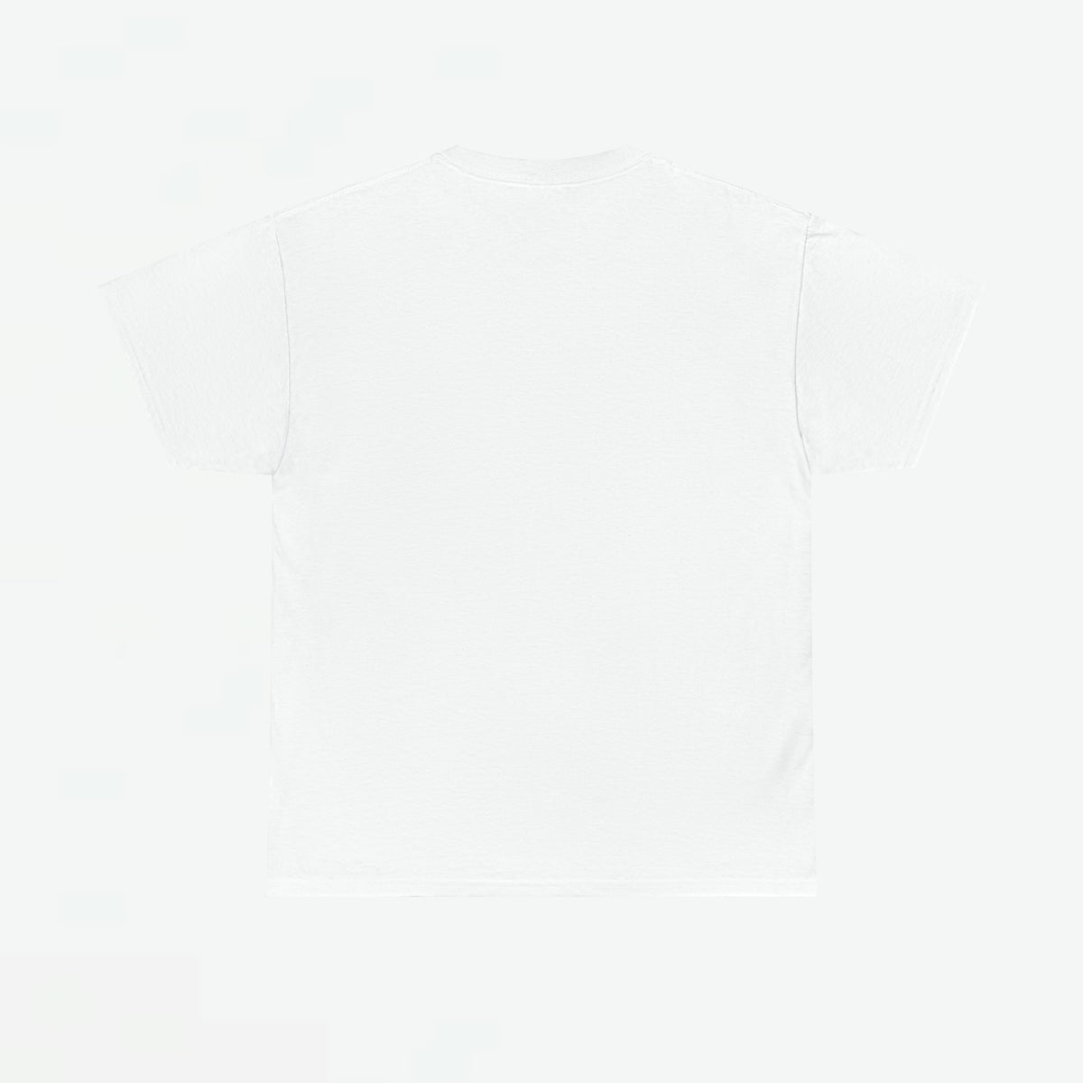 Wit oversized T-shirt zonder print, effen achterkant