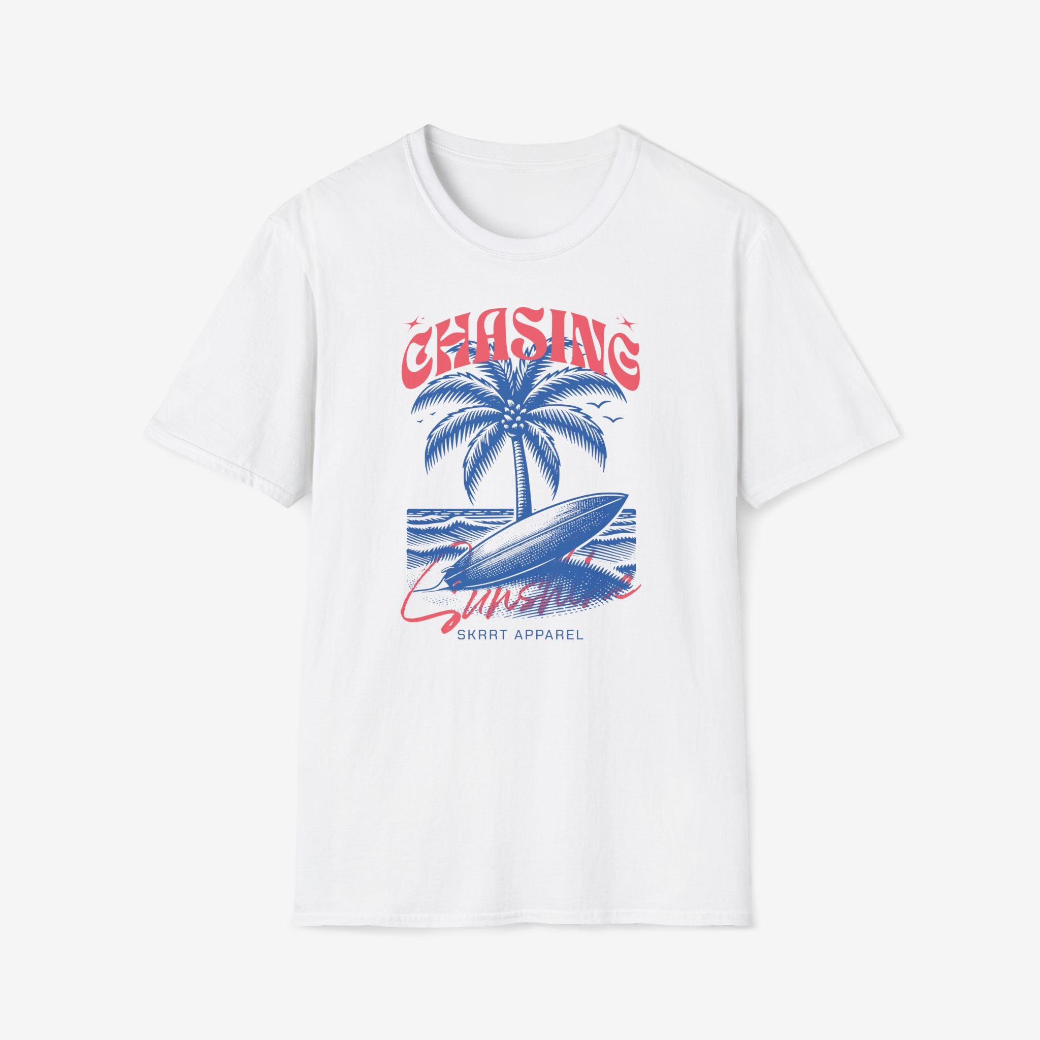 Dames Zomer T-shirt met print - Chasing Sunshine | SkrrtShirt