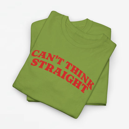 Gay Pride T-shirt -  Can't Think Straight - Oversized Tee