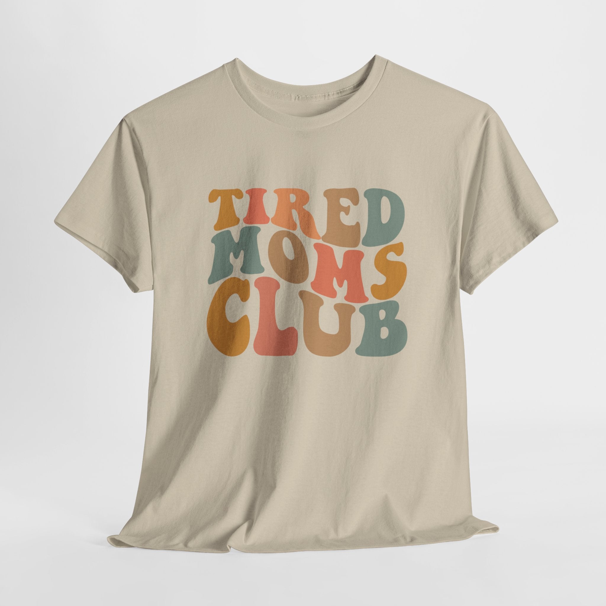Moederdag Mama Cadeau - T-shirt - Tired Moms Club - Oversized - #67