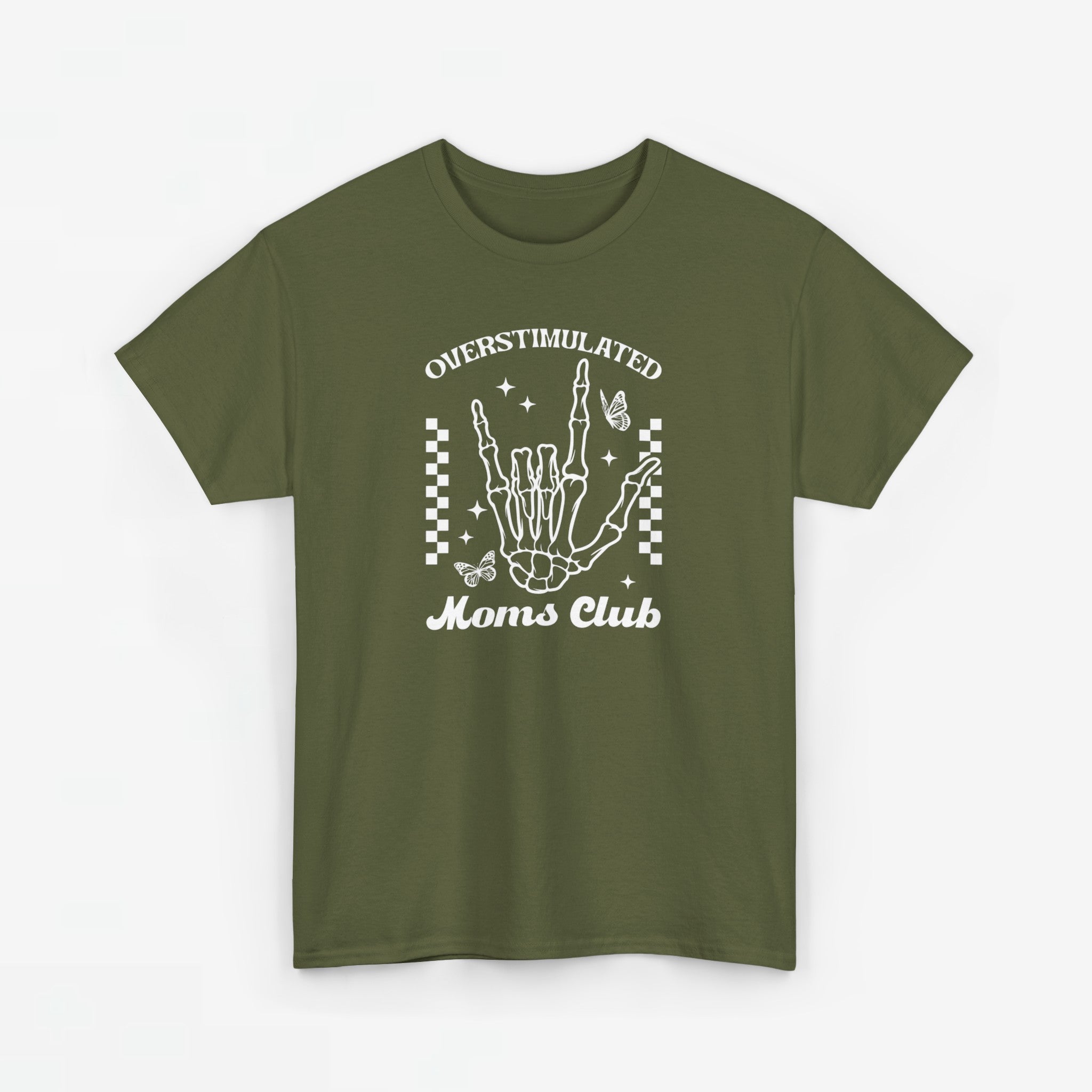 Moederdag Mama Cadeau - T-shirt - Overstimulated Moms Club - Oversized - #47