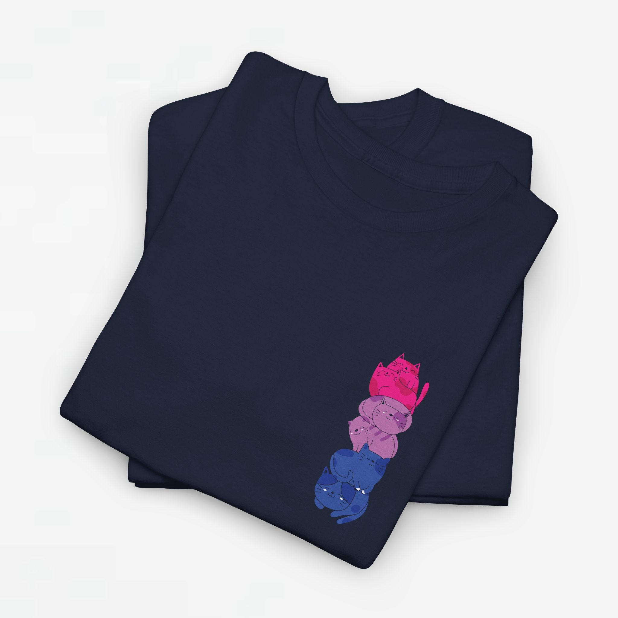 Gay Pride T-shirt - Katten Bi Vlag - Oversized #49