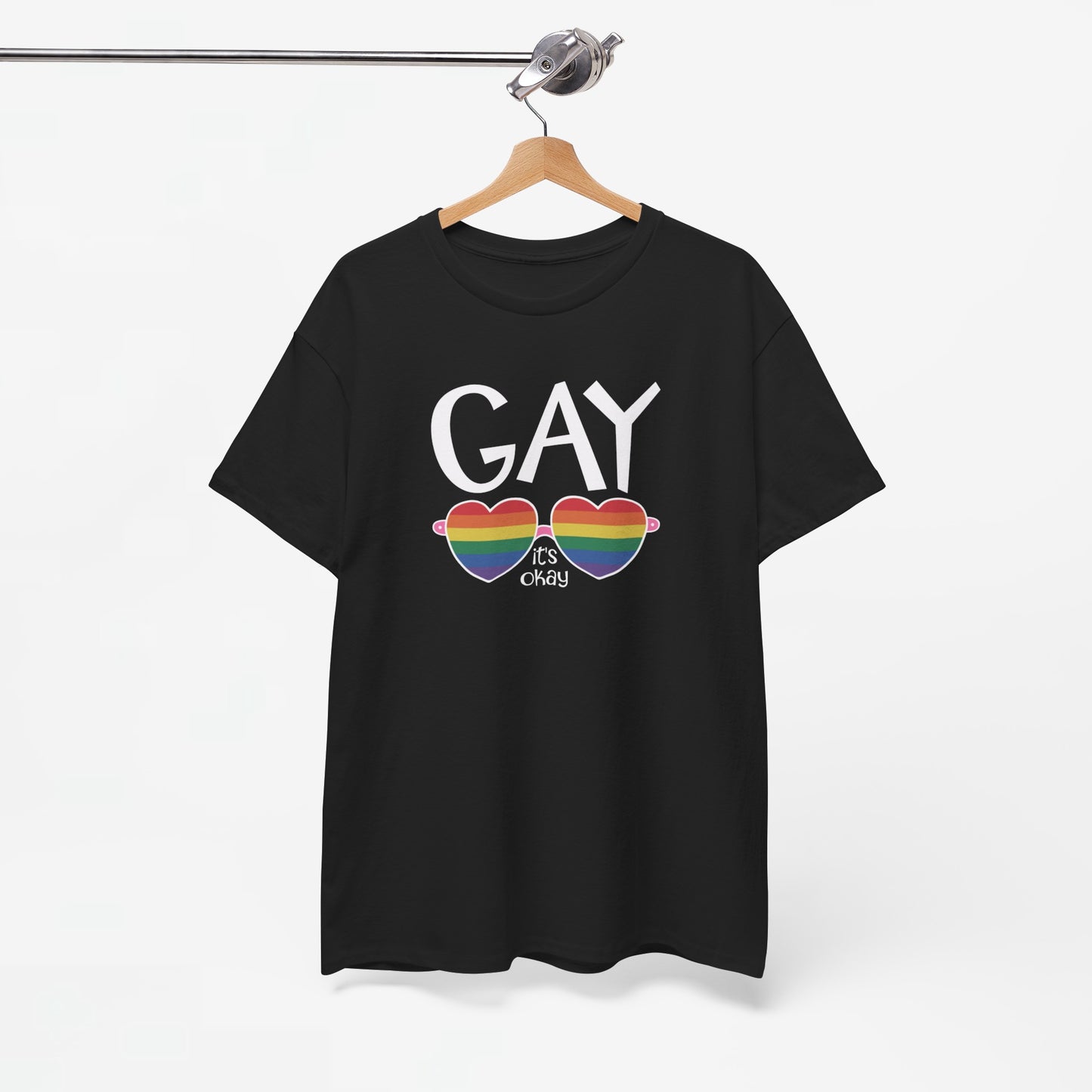 Gay Pride T-shirt - Gay It's Okay - Oversized #23