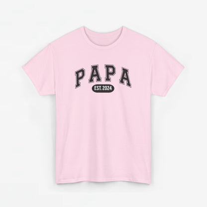 Gepersonaliseerde Vaderdag Papa Cadeau - T-shirt - Papa - EST [Jaar]