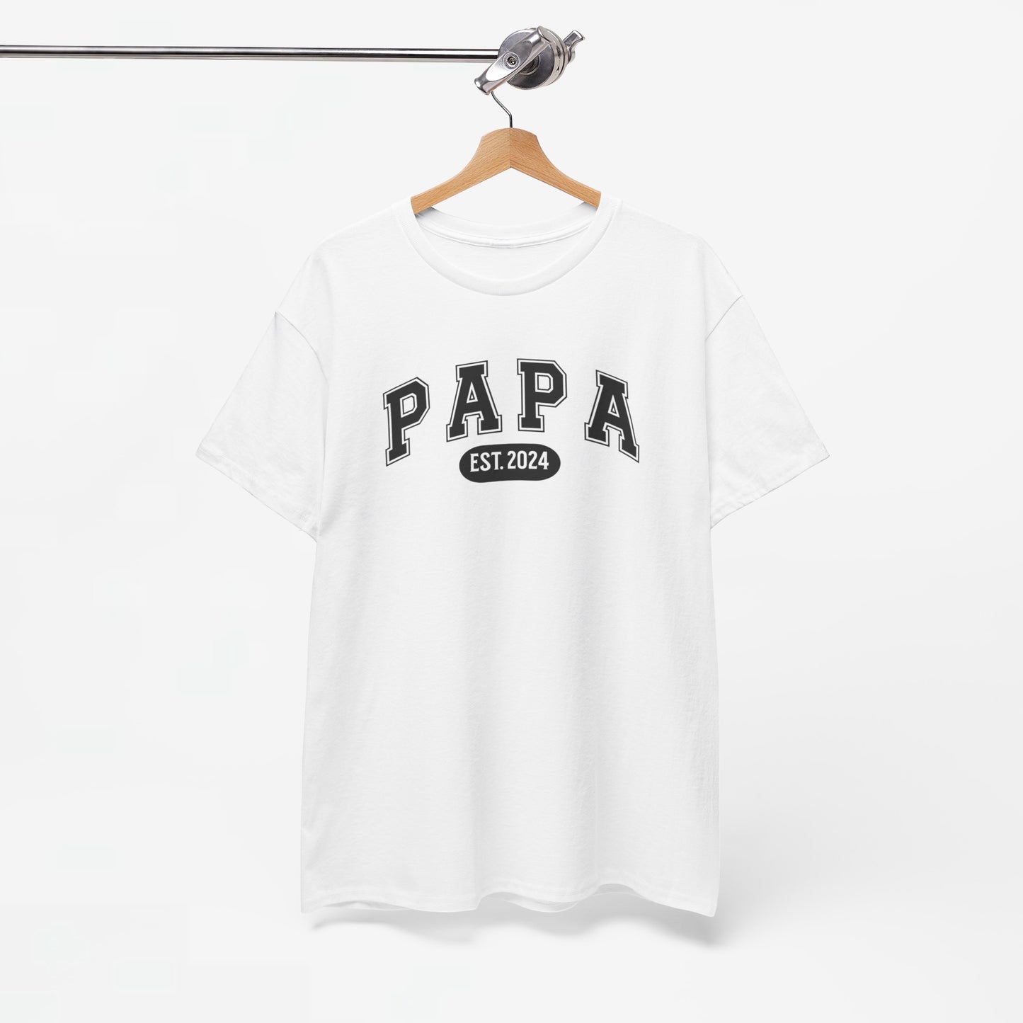 Gepersonaliseerde Vaderdag Papa Cadeau - T-shirt - Papa - EST [Jaar]