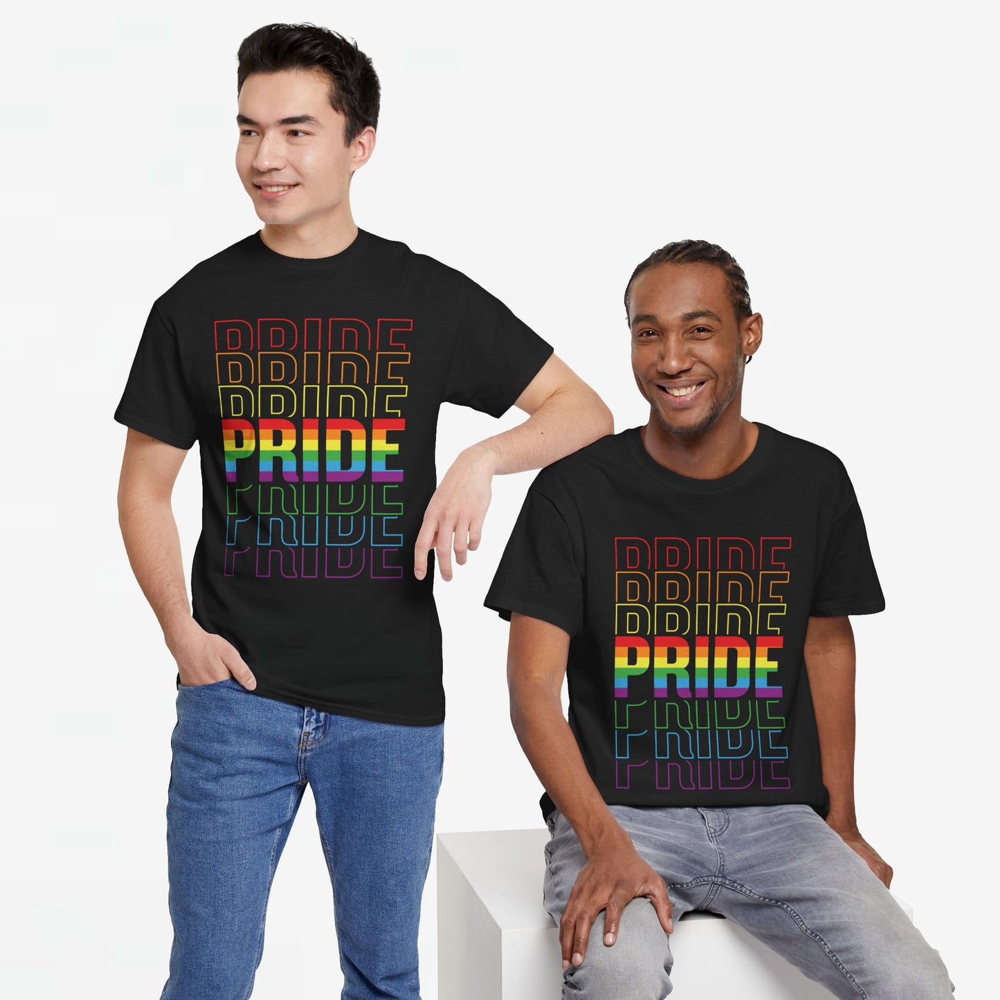 Gay Pride T-shirt - Pride Tekst - Oversized #51