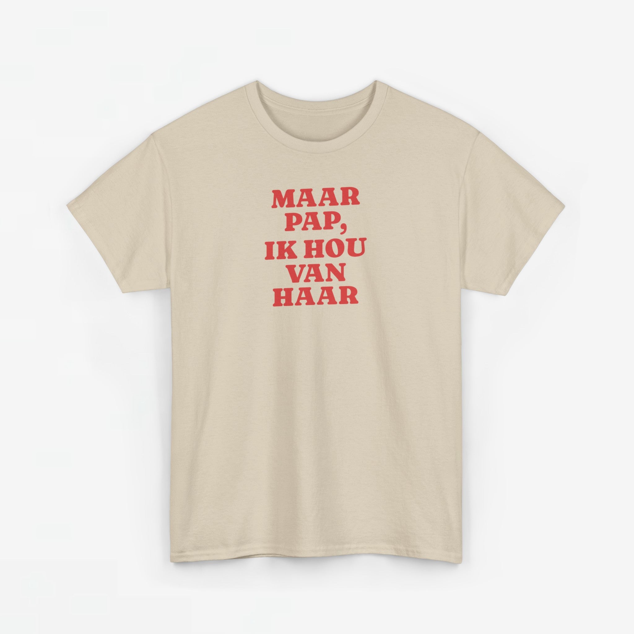 Gay Pride T-shirt -  Maar Pap, Ik Hou Van Haar - Oversized Tee