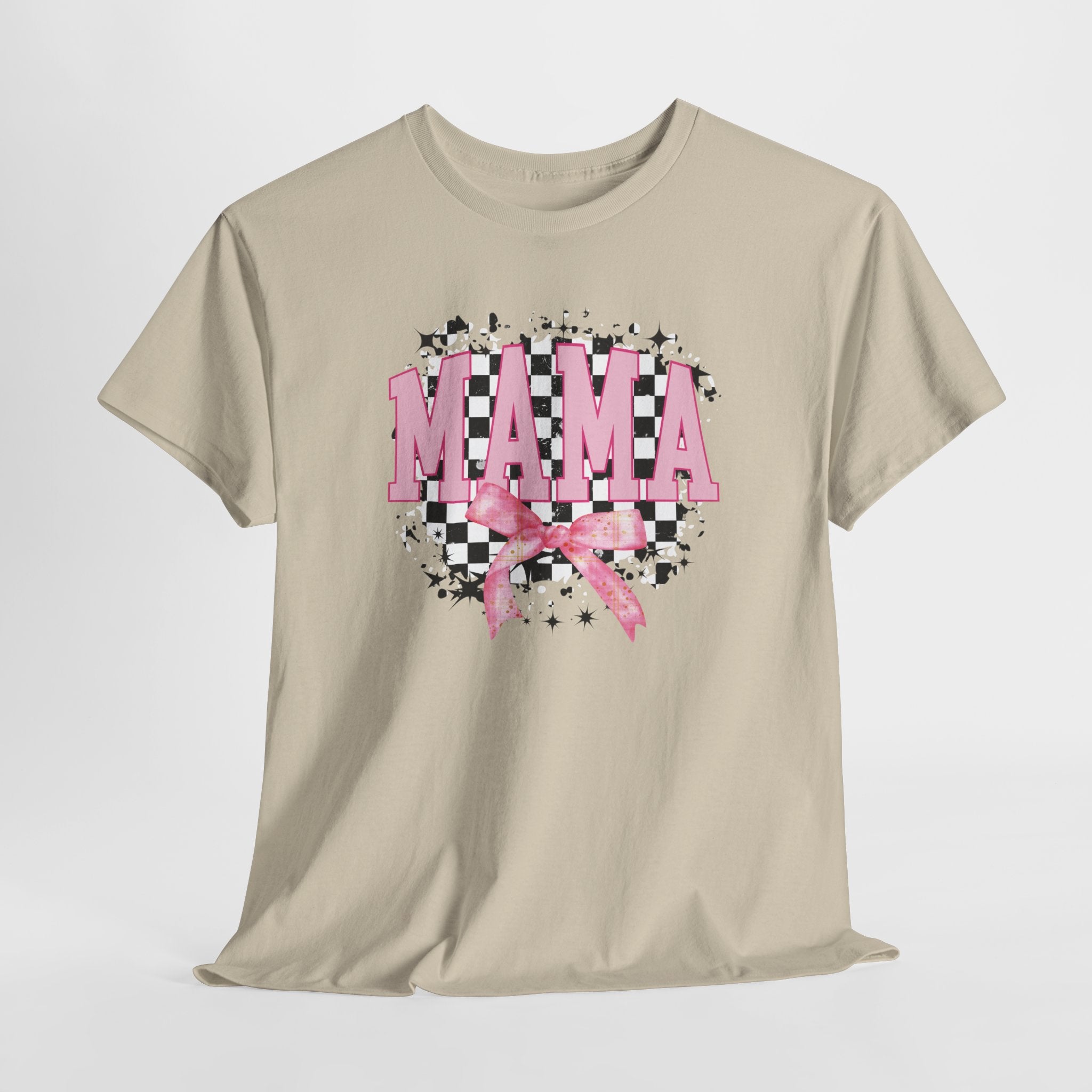 Moederdag Mama Cadeau - T-shirt - Retro Roze Strik - Oversized - #24
