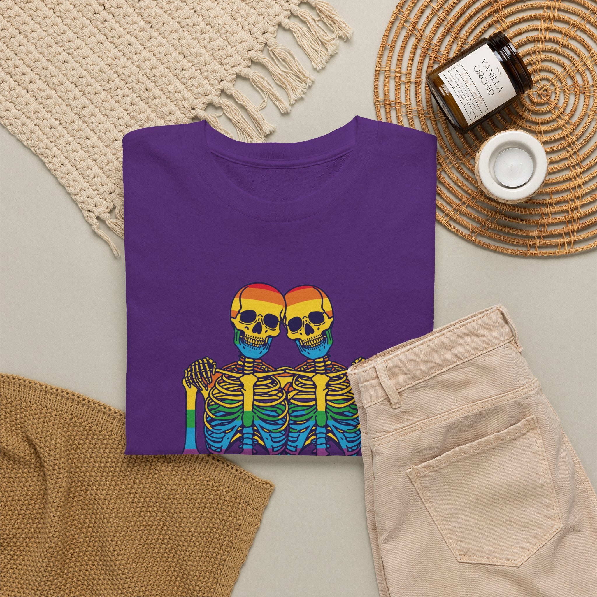 Gay Pride T-shirt - Skelet We Are All The Same | SkrrtShirt
