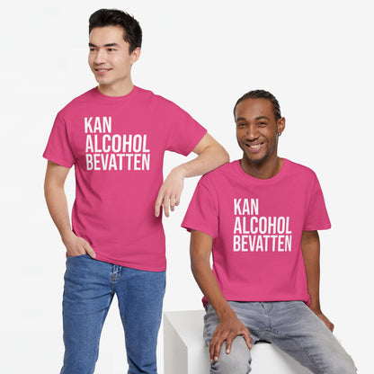 Kan Alcohol Bevatten | Front Print | Koningsdag T-shirt | Oversized