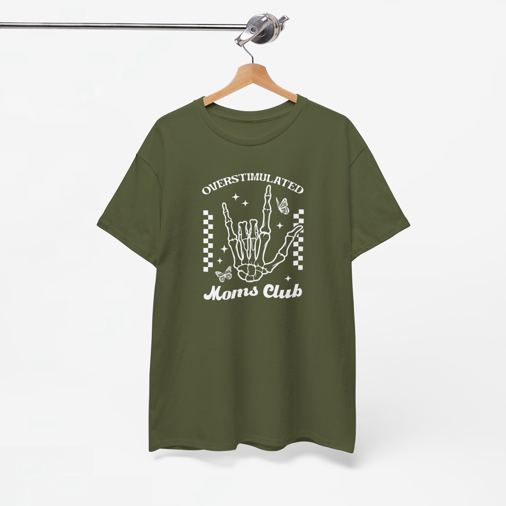 Moederdag Mama Cadeau - T-shirt - Overstimulated Moms Club - Oversized - #47