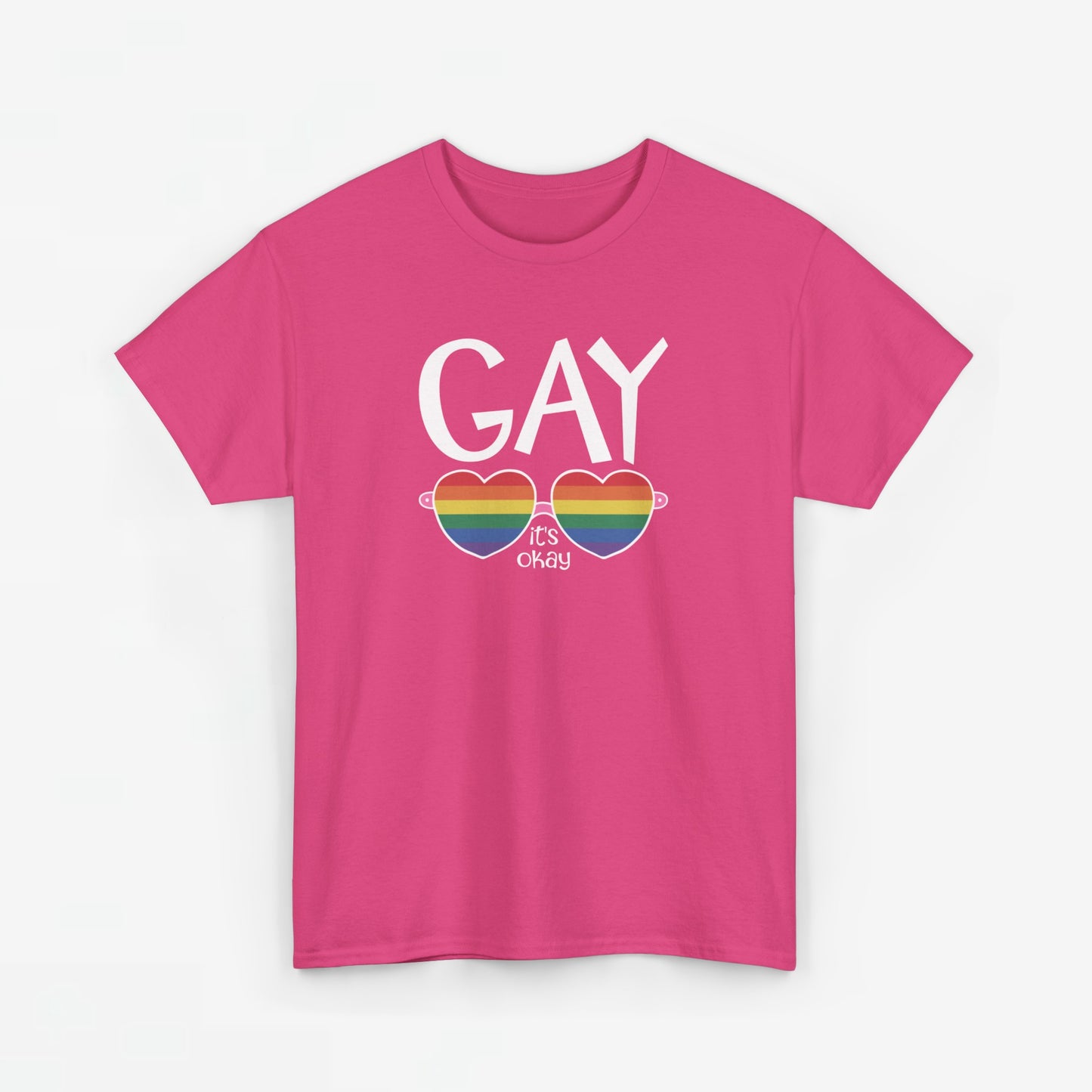 Gay Pride T-shirt - Gay It's Okay - Oversized #23