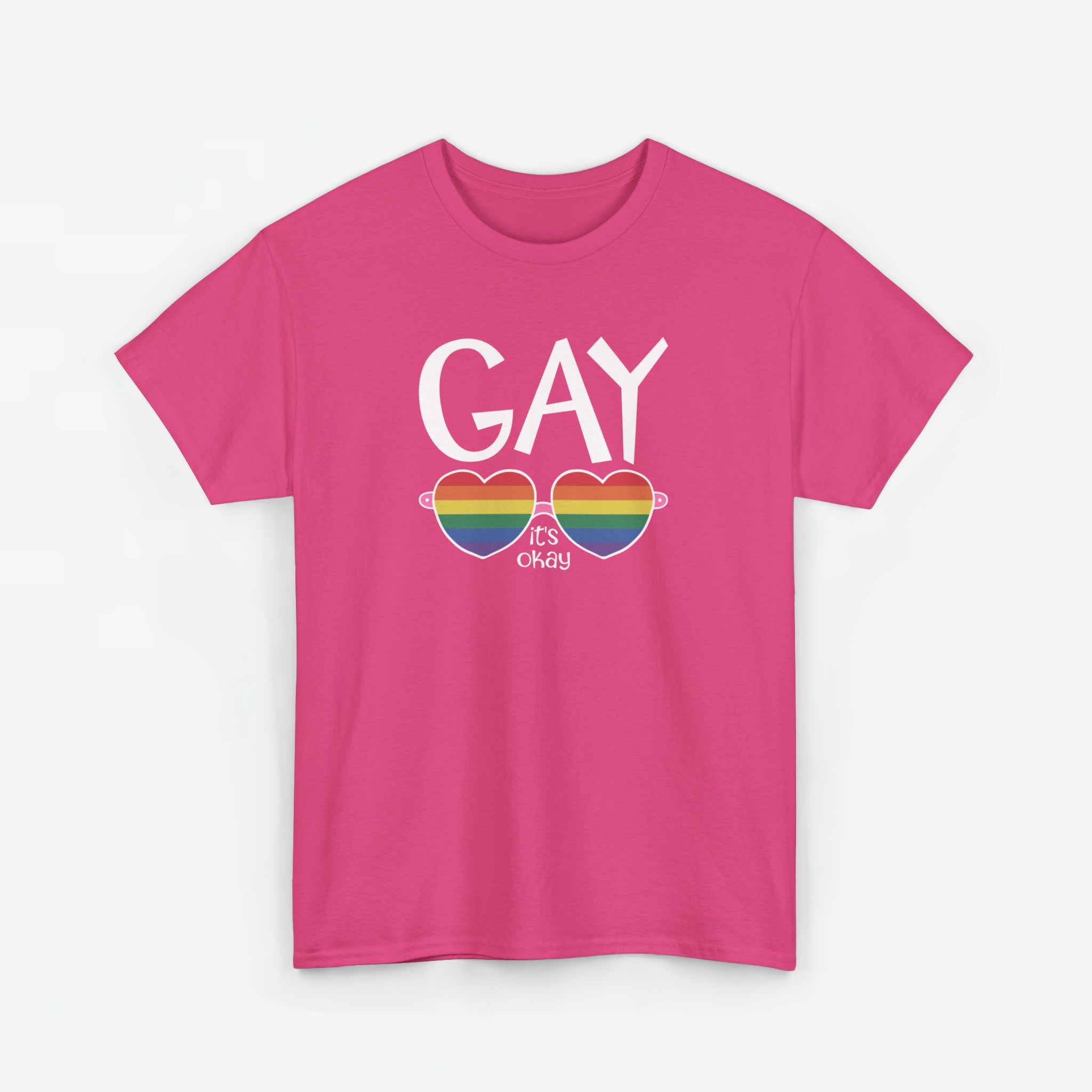 Gay Pride T-shirt - Gay It's Okay - Oversized #23