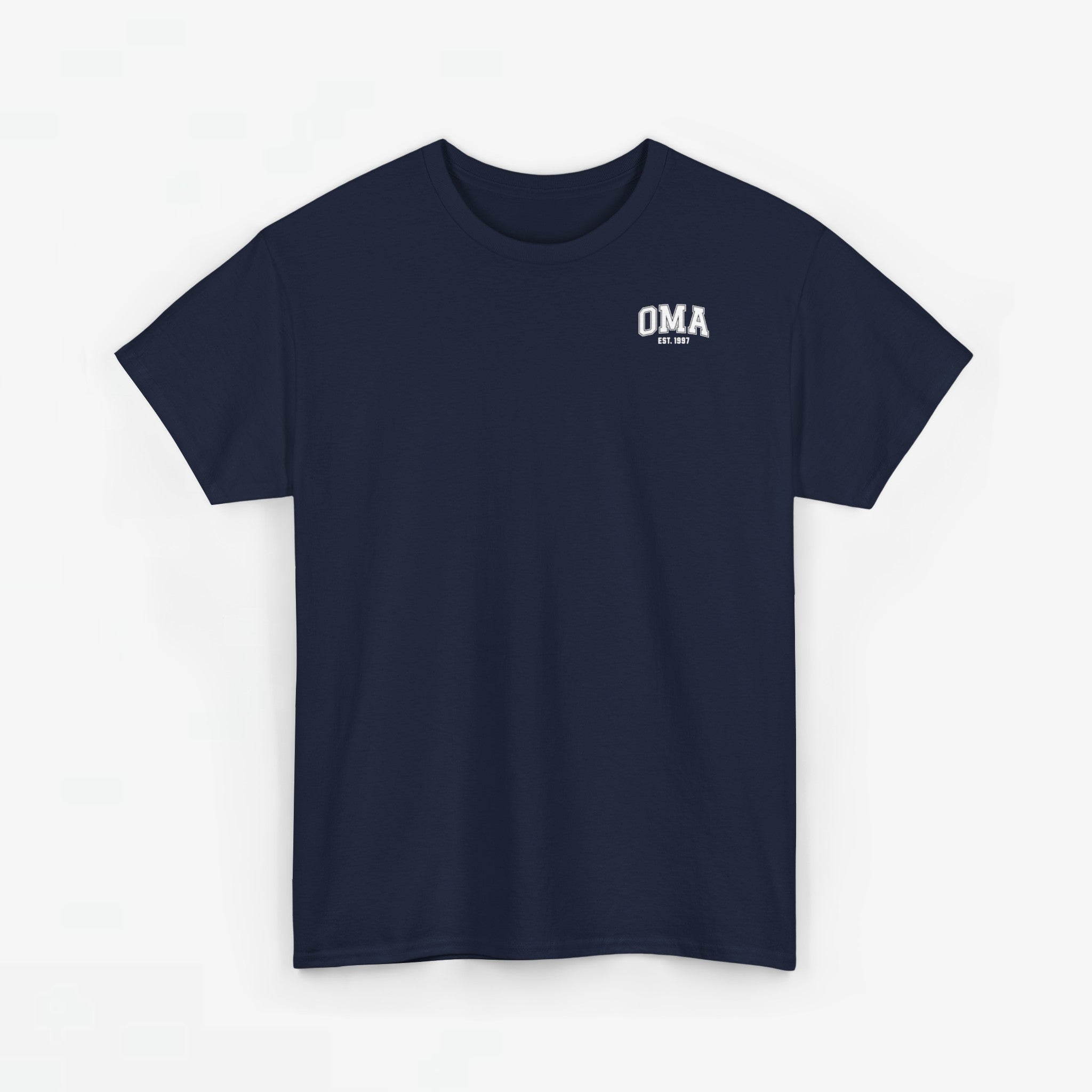 Gepersonaliseerde Moederdag Mama Cadeau - T-shirt - OMA kleine print - EST [Jaar]