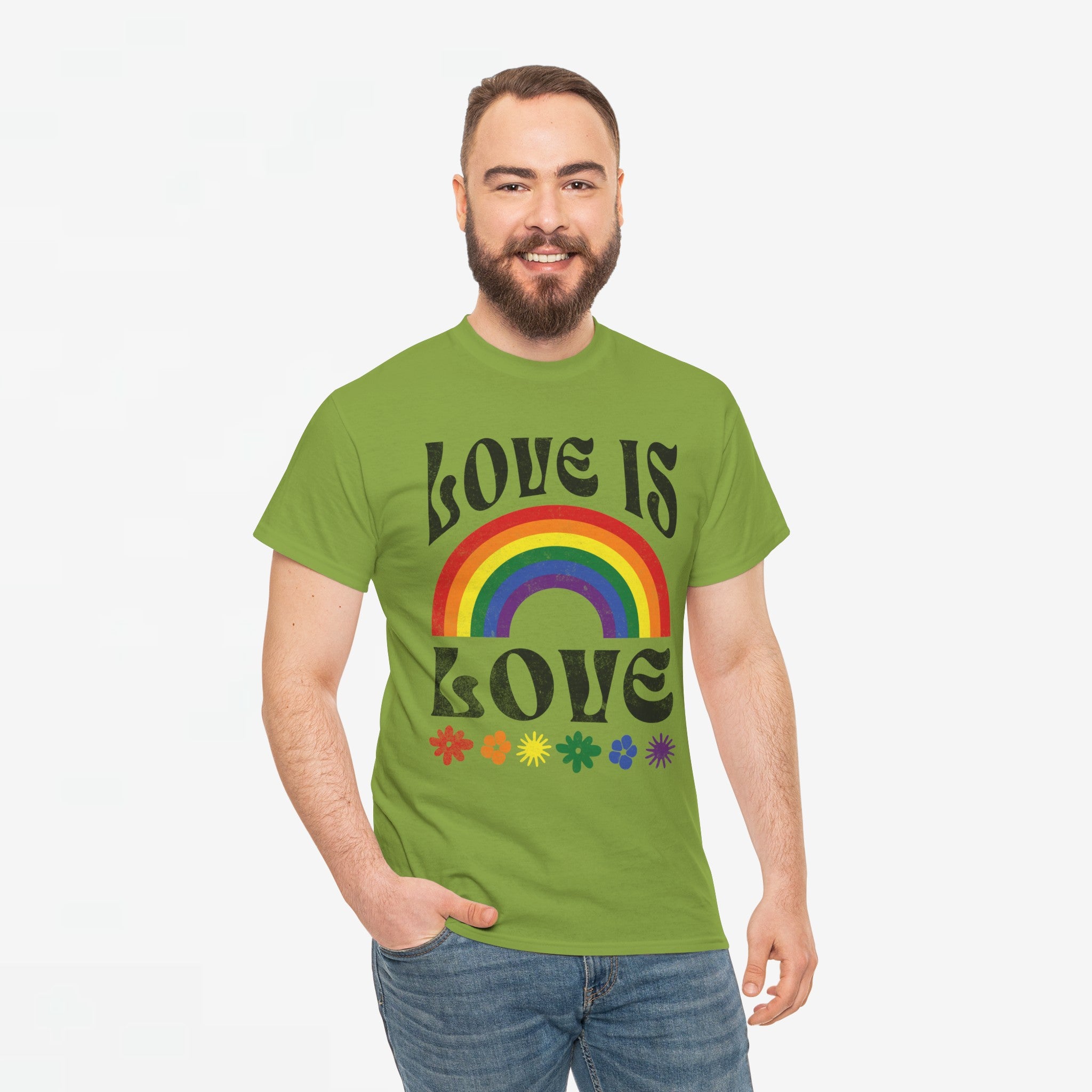 Gay Pride T-shirt - Love is love- Oversized #53