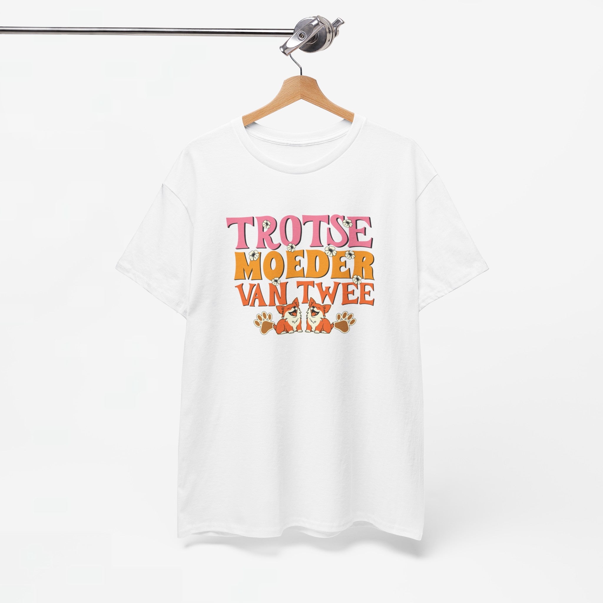 Moederdag Mama Cadeau - T-shirt - Trotse Moeder van Twee - Oversized - #95