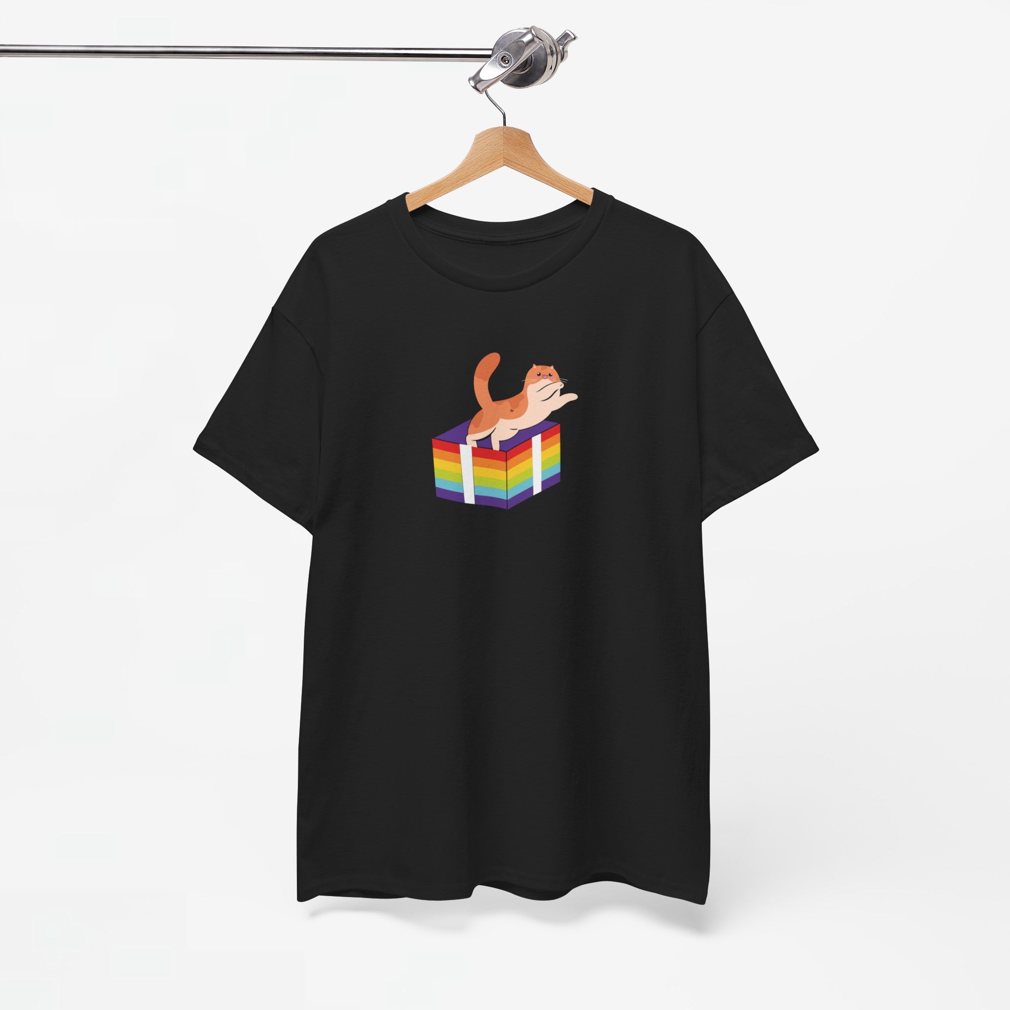 Gay Pride T-shirt - Kat Regenboog - Oversized #57