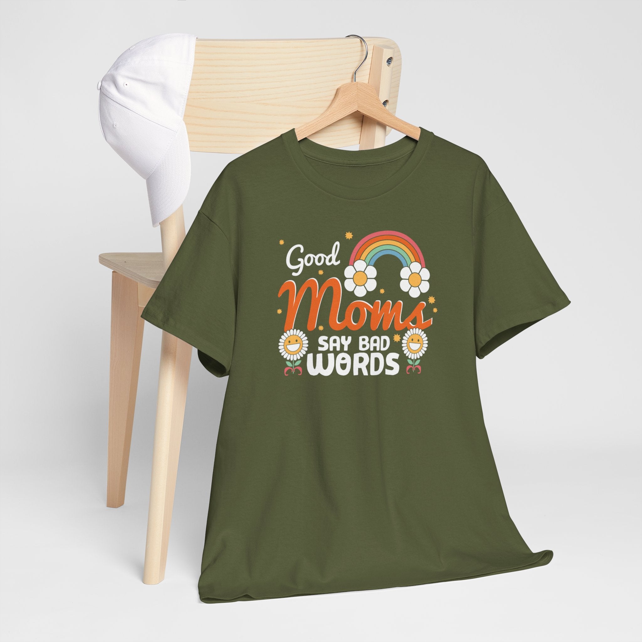 Moederdag Mama Cadeau - T-shirt - Good Moms Say Bad Words - Oversized - #38
