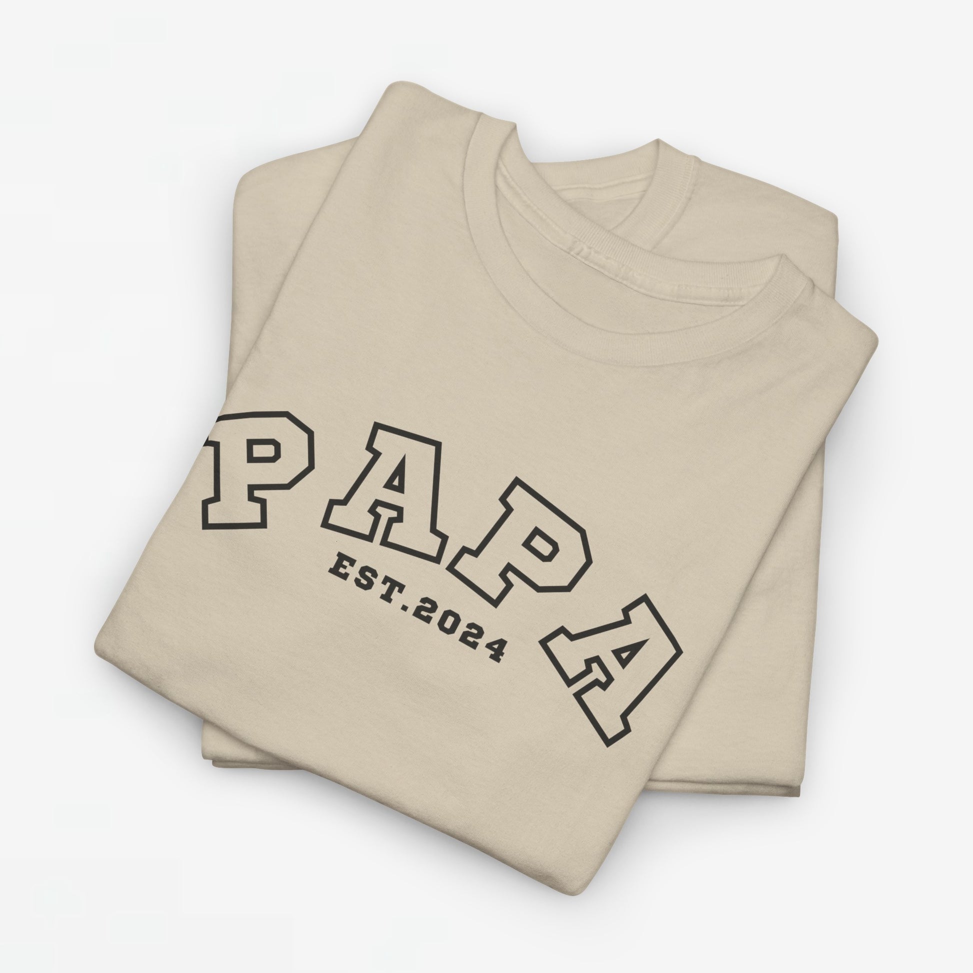 Gepersonaliseerde Vaderdag Papa Cadeau - T-shirt - Papa - EST [Jaar]