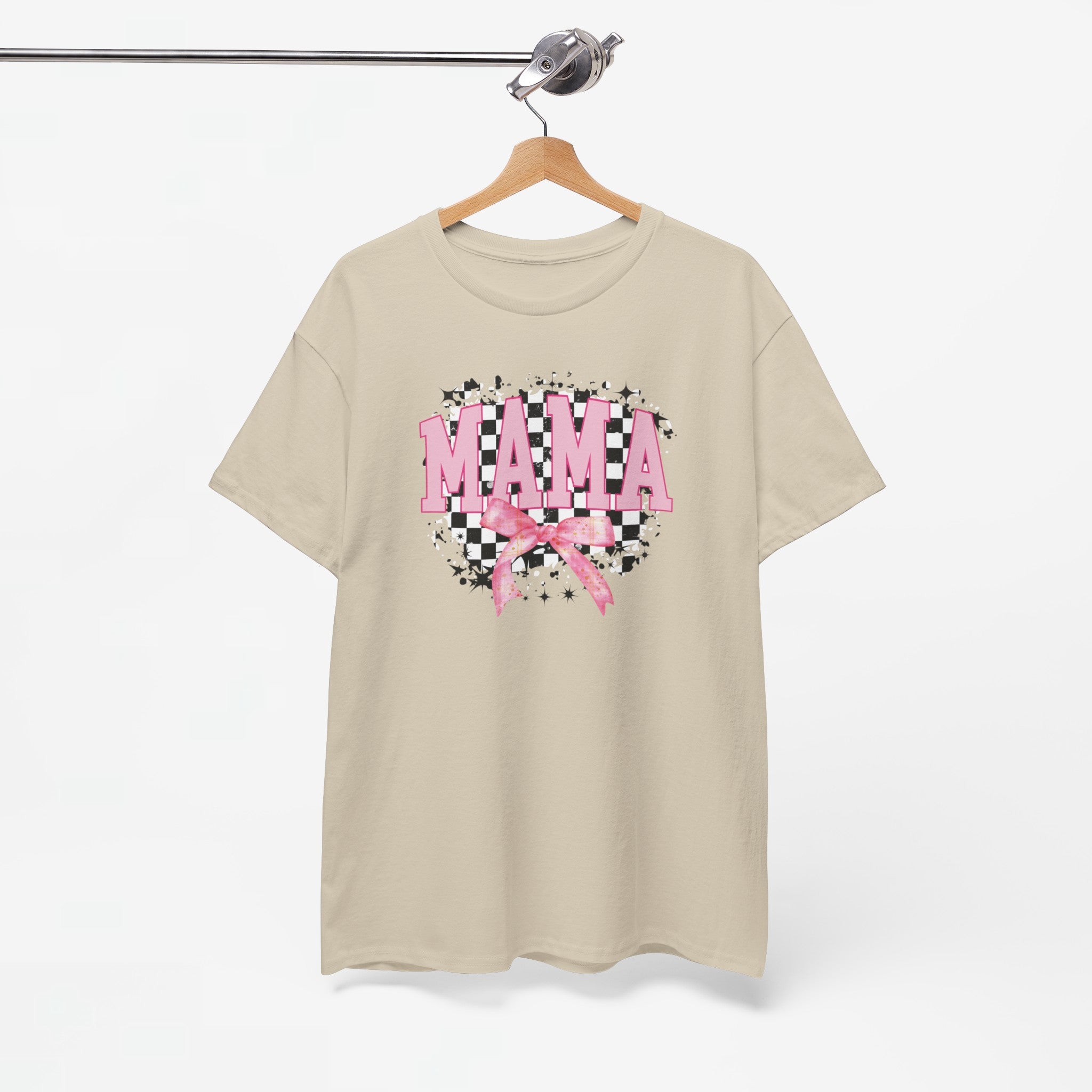Moederdag Mama Cadeau - T-shirt - Retro Roze Strik - Oversized - #24