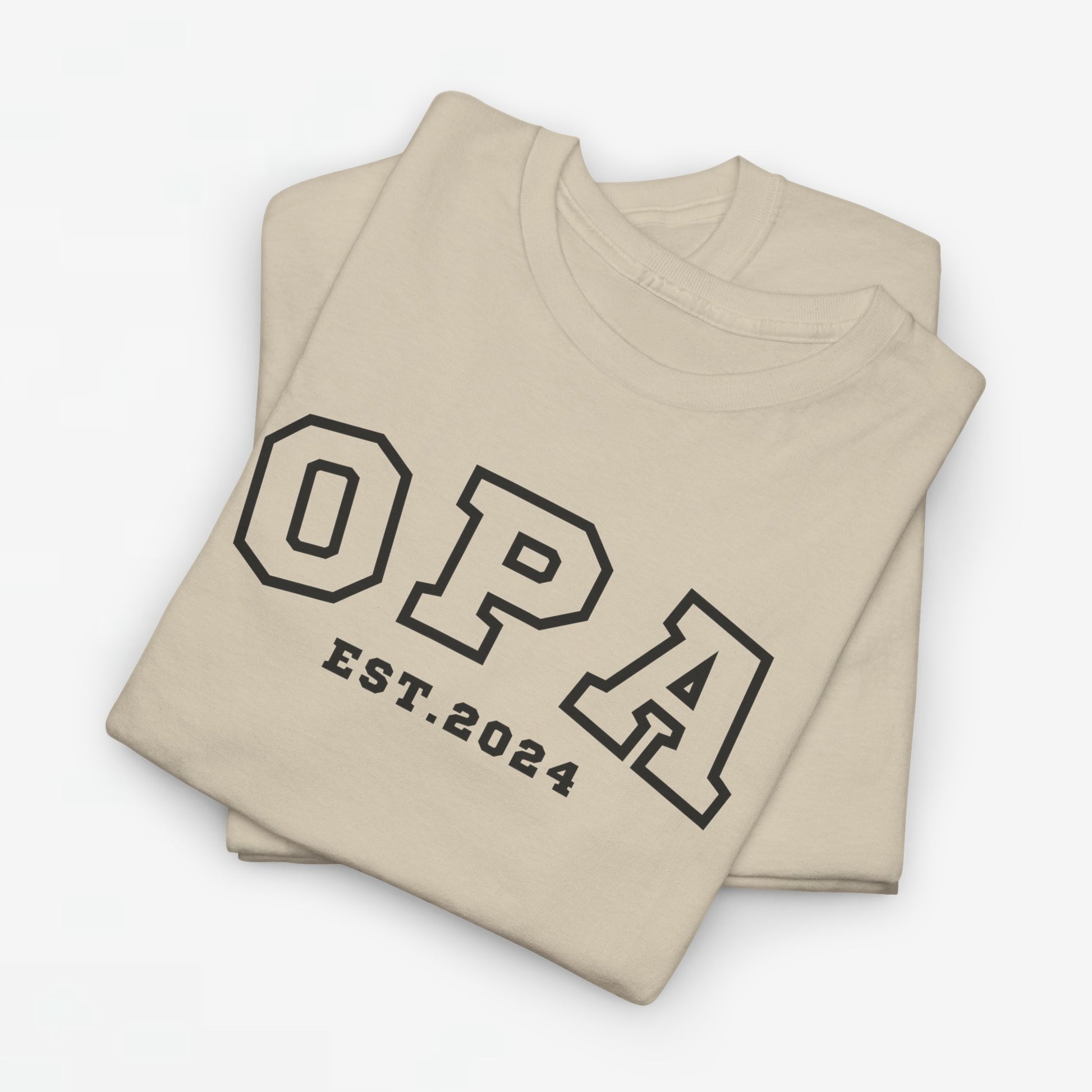 Gepersonaliseerde Vaderdag Papa Cadeau - T-shirt - Opa - EST [Jaar]