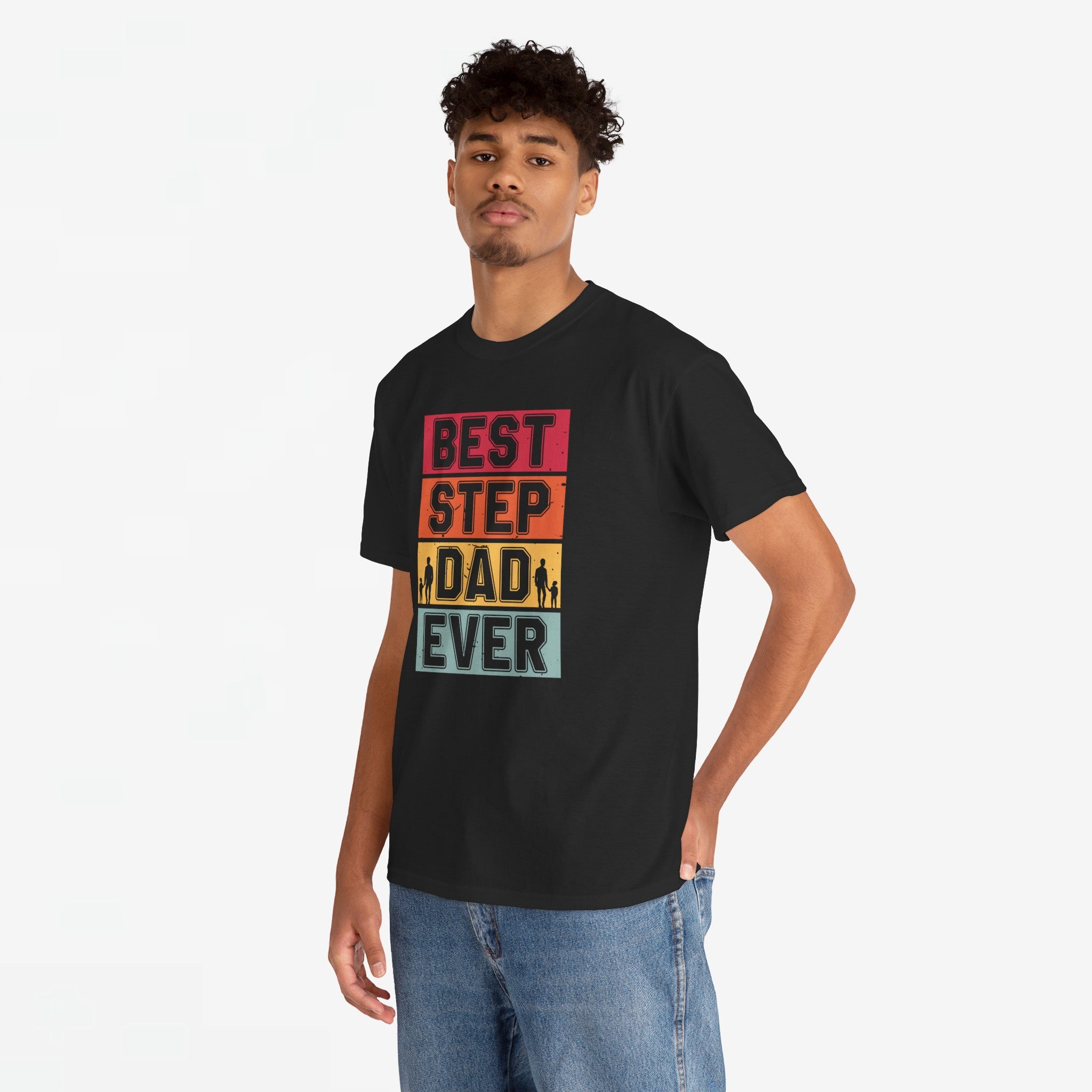 Vaderdag Papa Cadeau - T-shirt - Best Step Dad Ever - Oversized #31