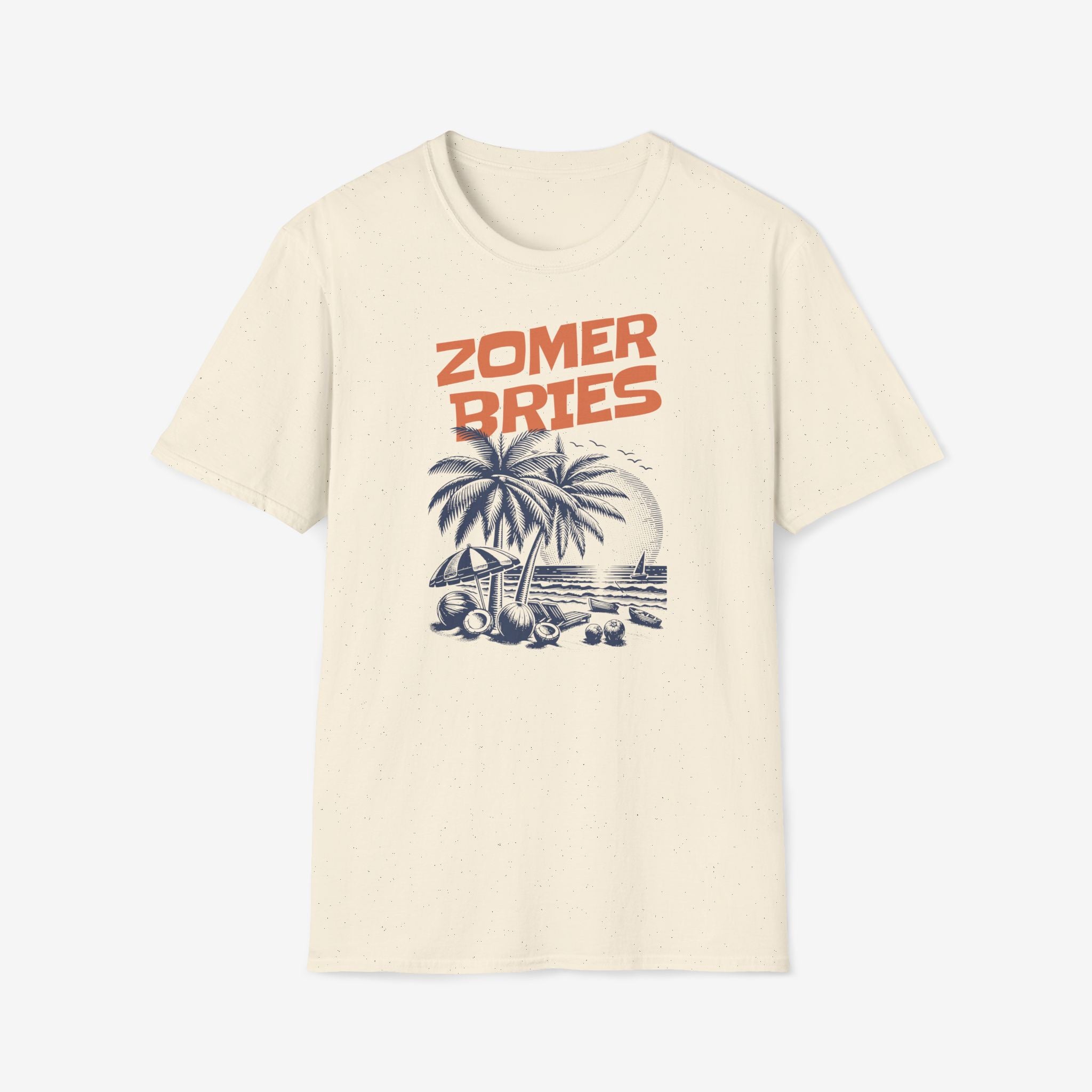 Dames Zomer T-shirt met print - Zomer Bries | SkrrtShirt