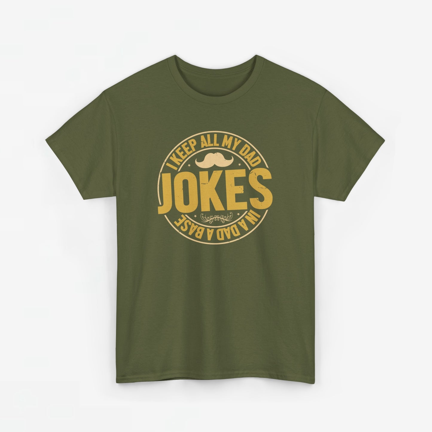 Vaderdag Papa Cadeau - T-shirt - I keep all my Dad Jokes in a Dad-a-base  - Oversized #37