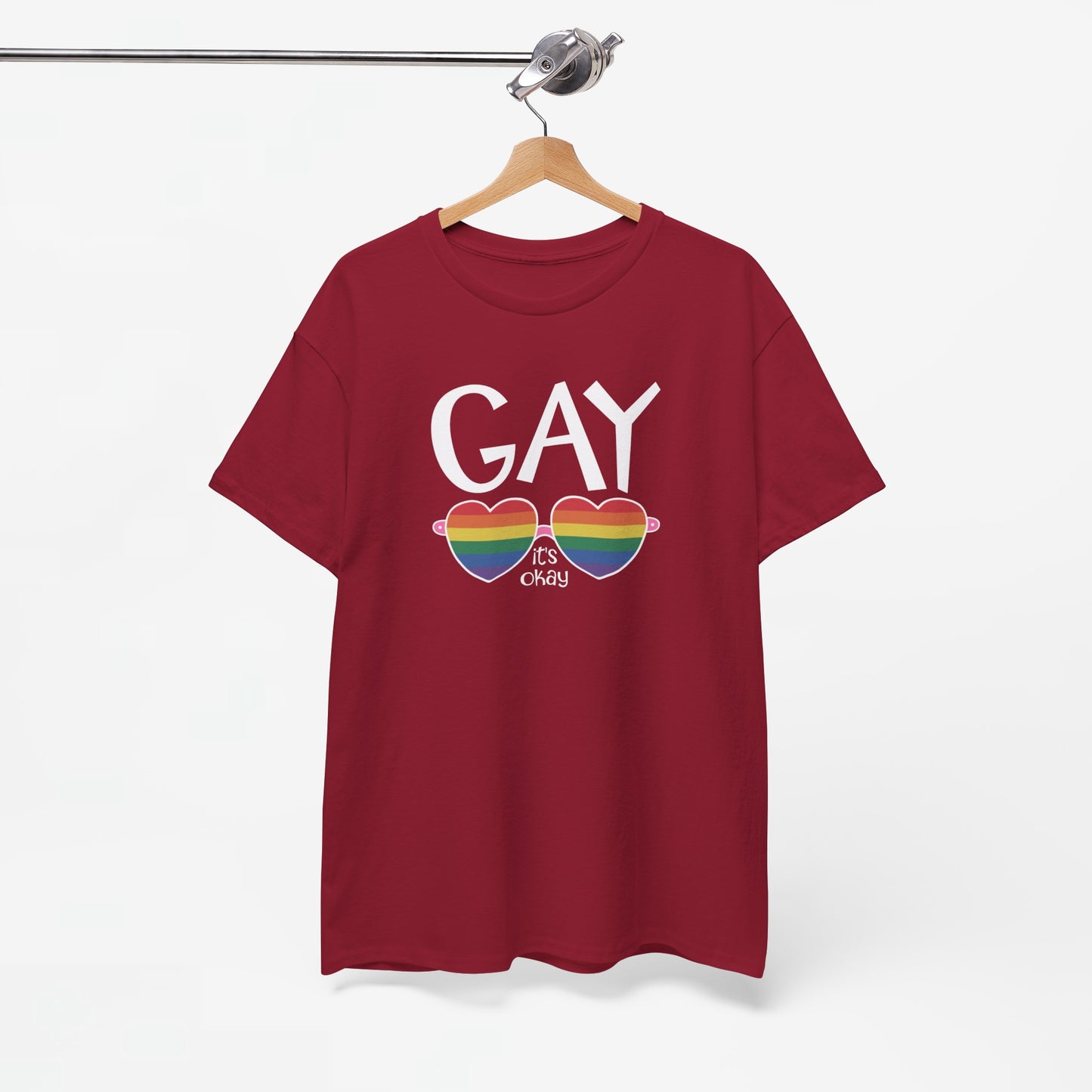 Gay Pride T-shirt - Gay It's Okay - Oversized #23