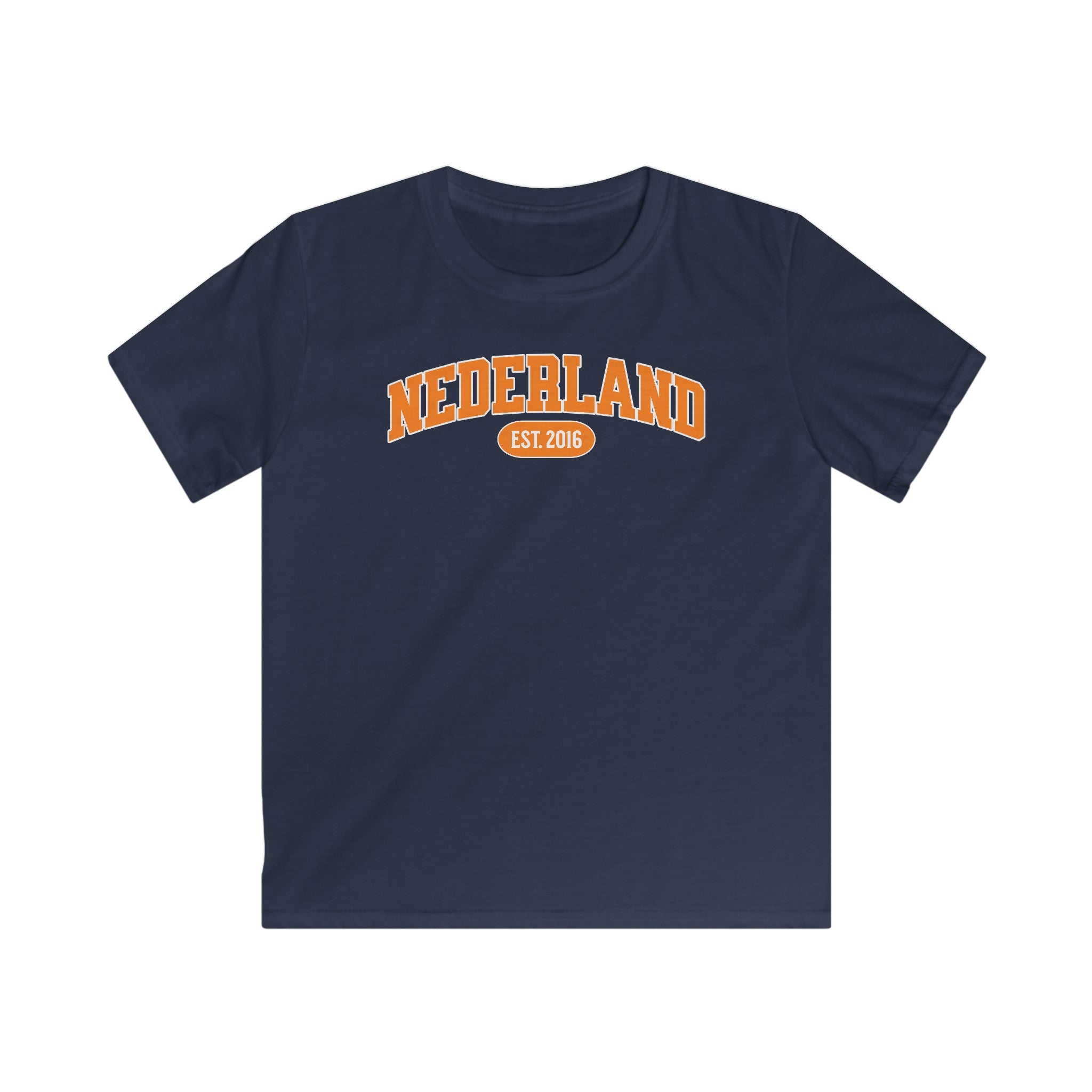 Kind Voetbal T-shirt - EK, WK en Koningsdag Kinderkleding - Personaliseer met Naam, Jaar & Rugnummer - NEDERLAND