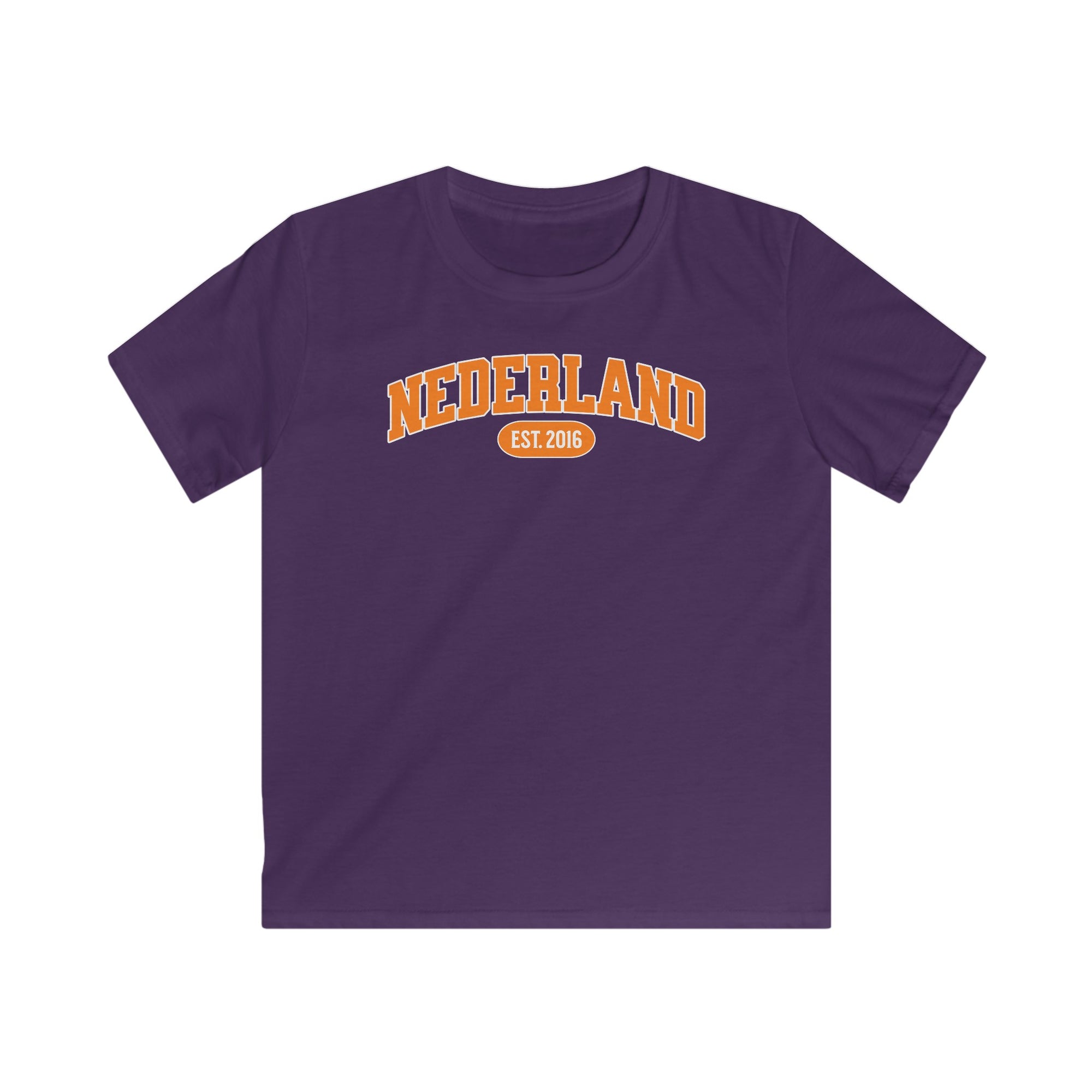 Kind Voetbal T-shirt - EK, WK en Koningsdag Kinderkleding - Personaliseer met Naam, Jaar & Rugnummer - NEDERLAND