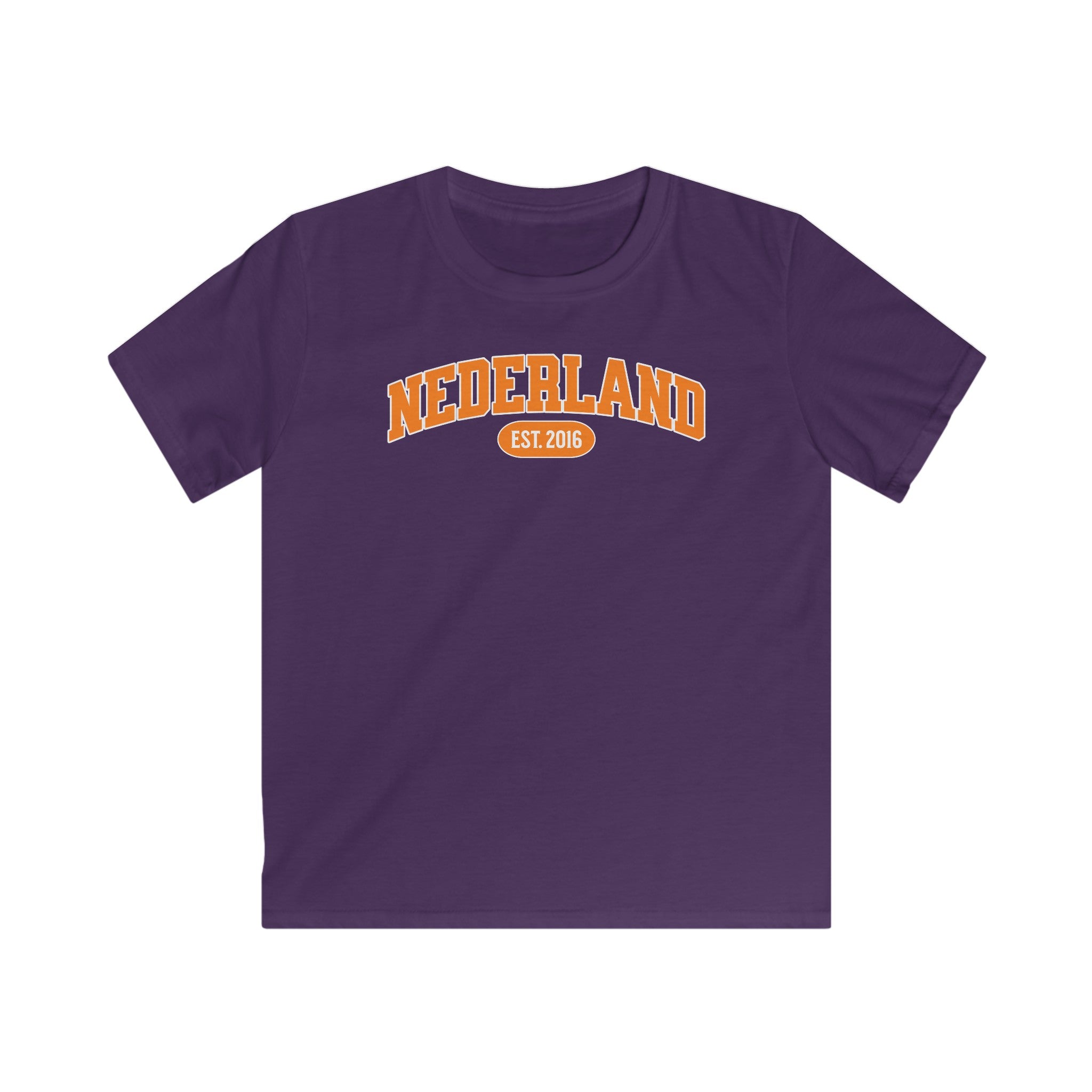 Kind Voetbal T-shirt - EK, WK en Koningsdag Kinderkleding - Personaliseer met Naam, Jaar & Rugnummer - NEDERLAND