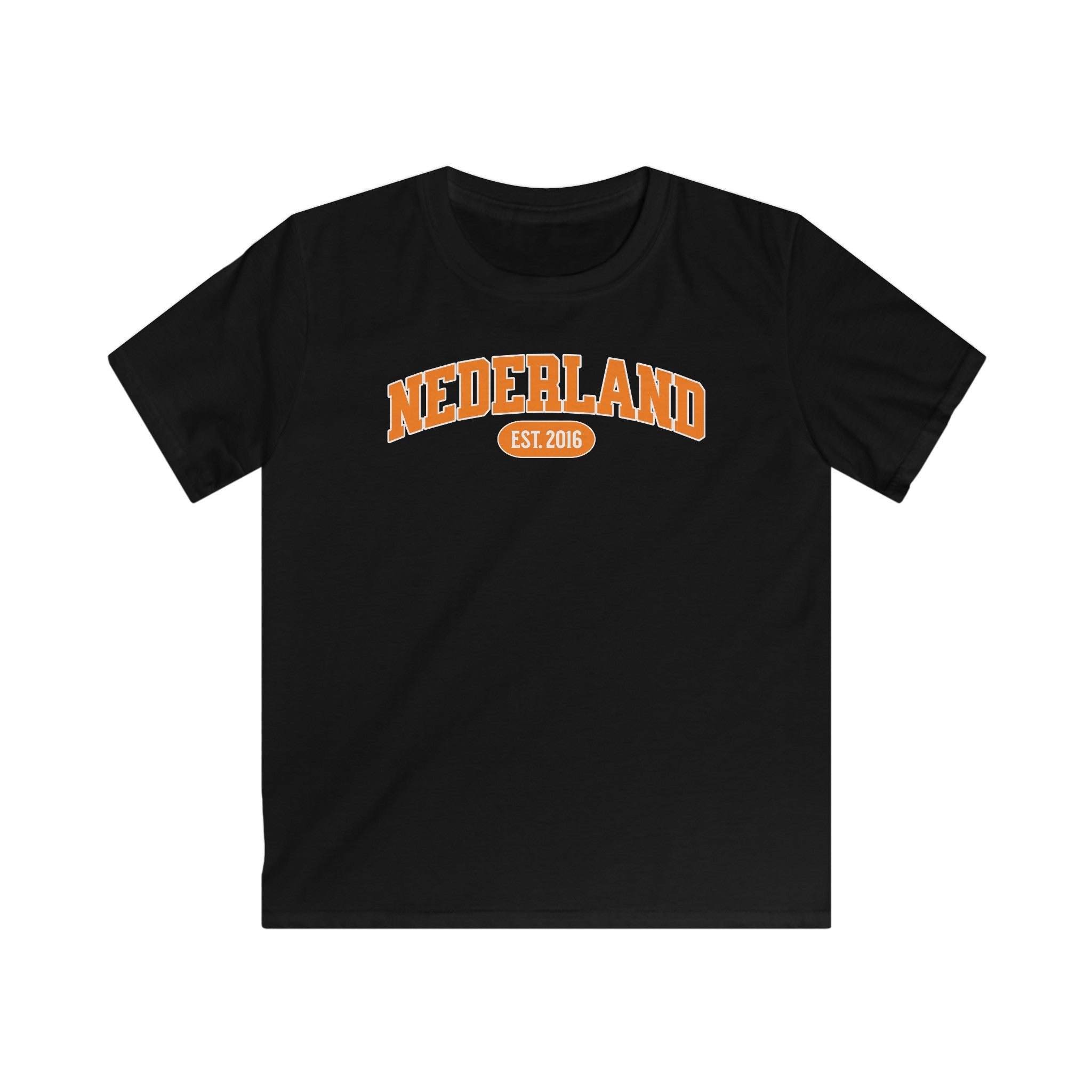 Kind Voetbal T-shirt - EK, WK en Koningsdag Kinderkleding - Personaliseer met Naam, Jaar & Rugnummer - NEDERLAND