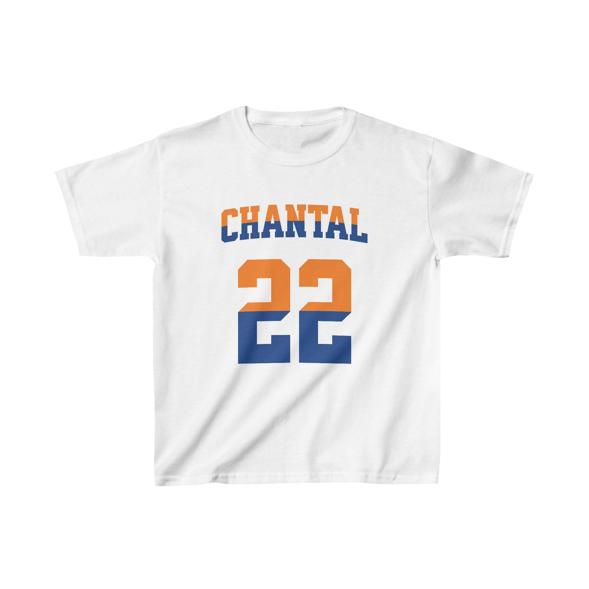 Oranje Cropped T-shirt voor Dames-  Met Naam & Rugnummer