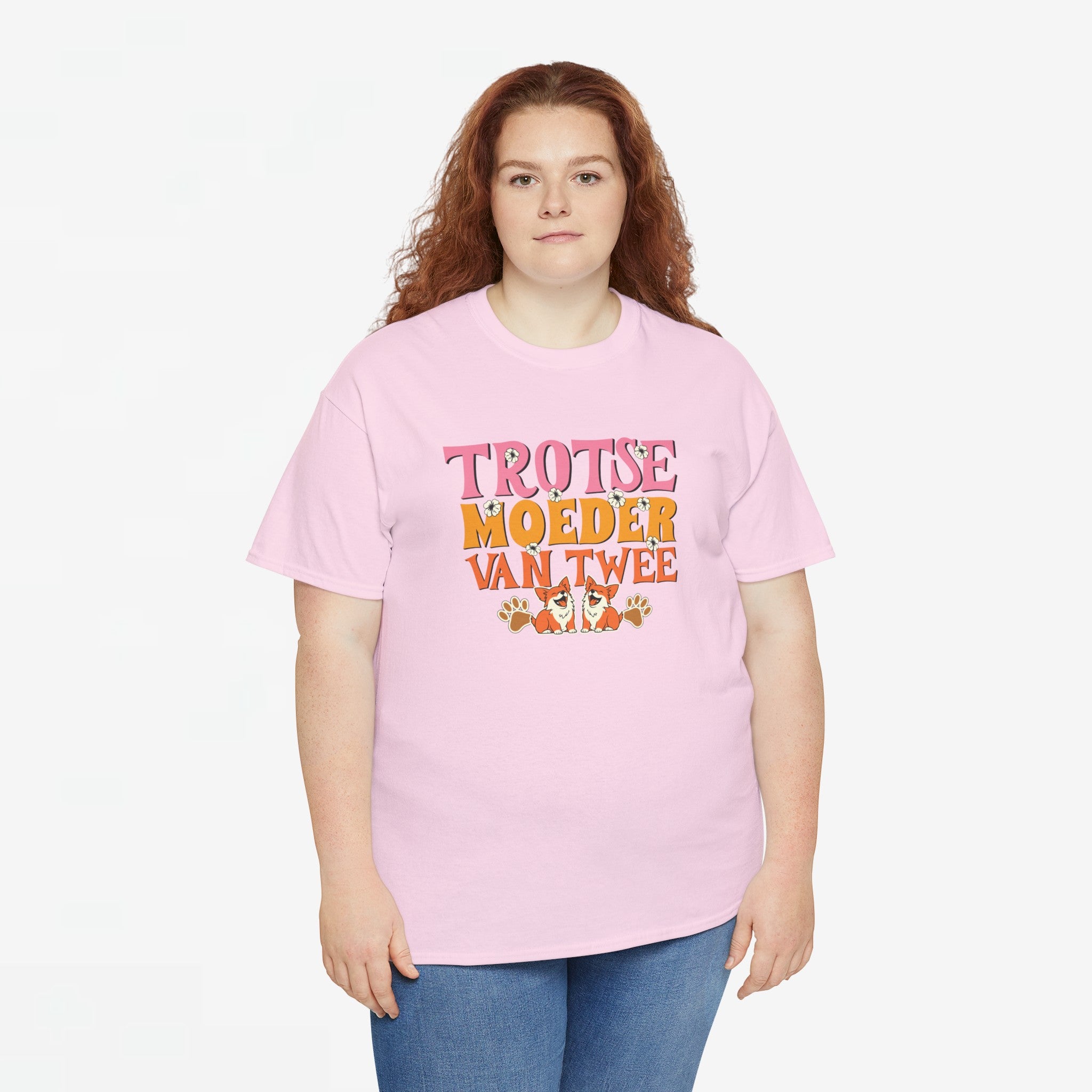 Moederdag Mama Cadeau - T-shirt - Trotse Moeder van Twee - Oversized - #95