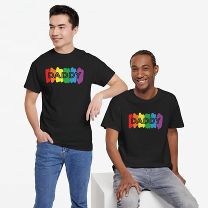 Gay Pride T-shirt - Regenboog Daddy - Oversized #64