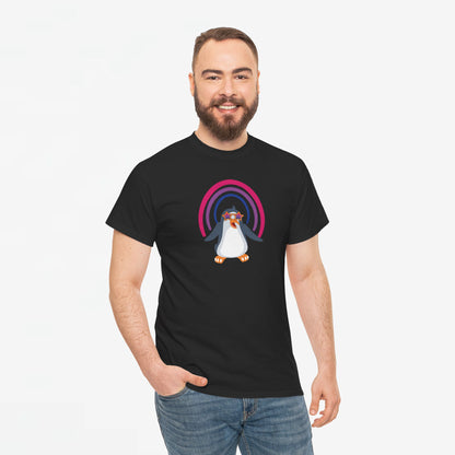 Gay Pride T-shirt - Bi Penguin - Oversized #59