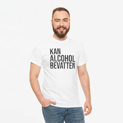 Kan Alcohol Bevatten | Front Print | Koningsdag T-shirt | Oversized