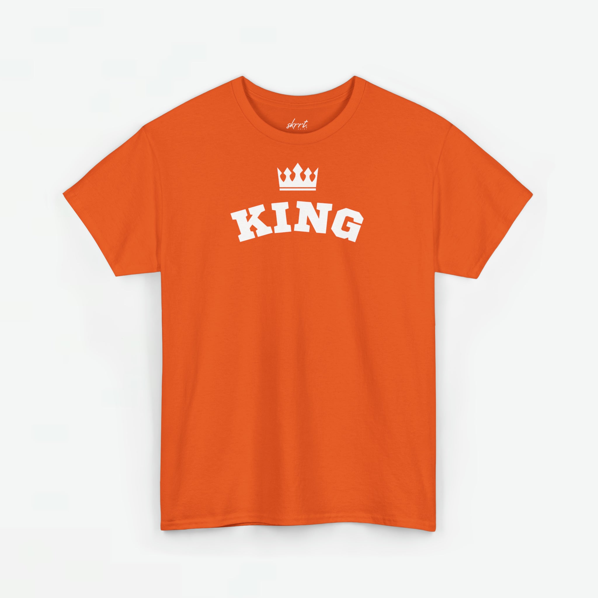 Oranje Shirt King | Front Print | Koningsdag T-shirt | Oversized | Heren