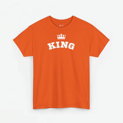 Oranje Shirt King | Front Print | Koningsdag T-shirt | Oversized | Heren