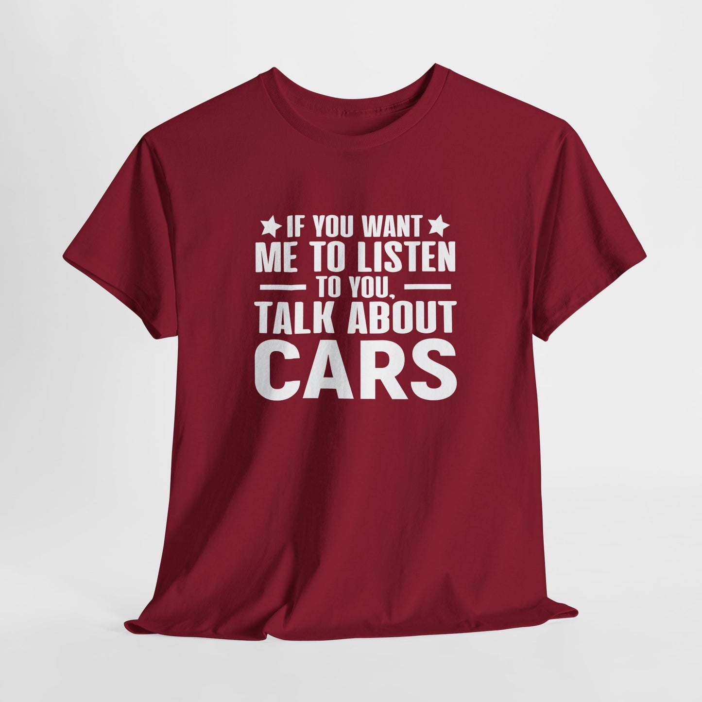 Vaderdag Papa Cadeau - T-shirt - If you want me to listen to you, talk about cars - Oversized #50