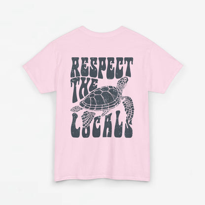 Zomer T-shirt voor Dames - Skrrtshirt Zomervakantie Oversized Tee #11 - Respect the locals