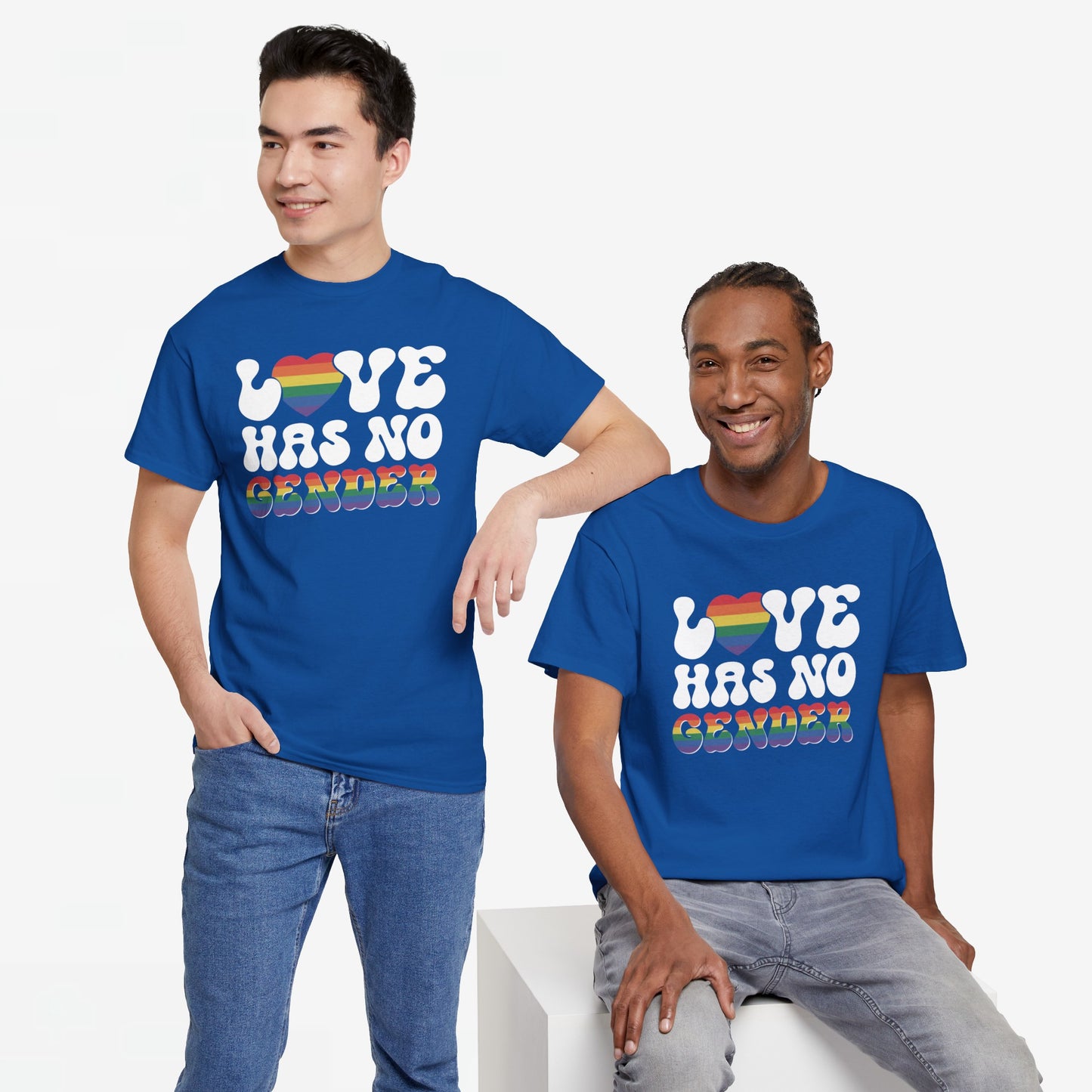 Gay Pride T-shirt - Love Has No Gender - Oversized #20