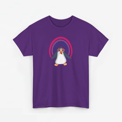 Gay Pride T-shirt - Bi Penguin - Oversized #59